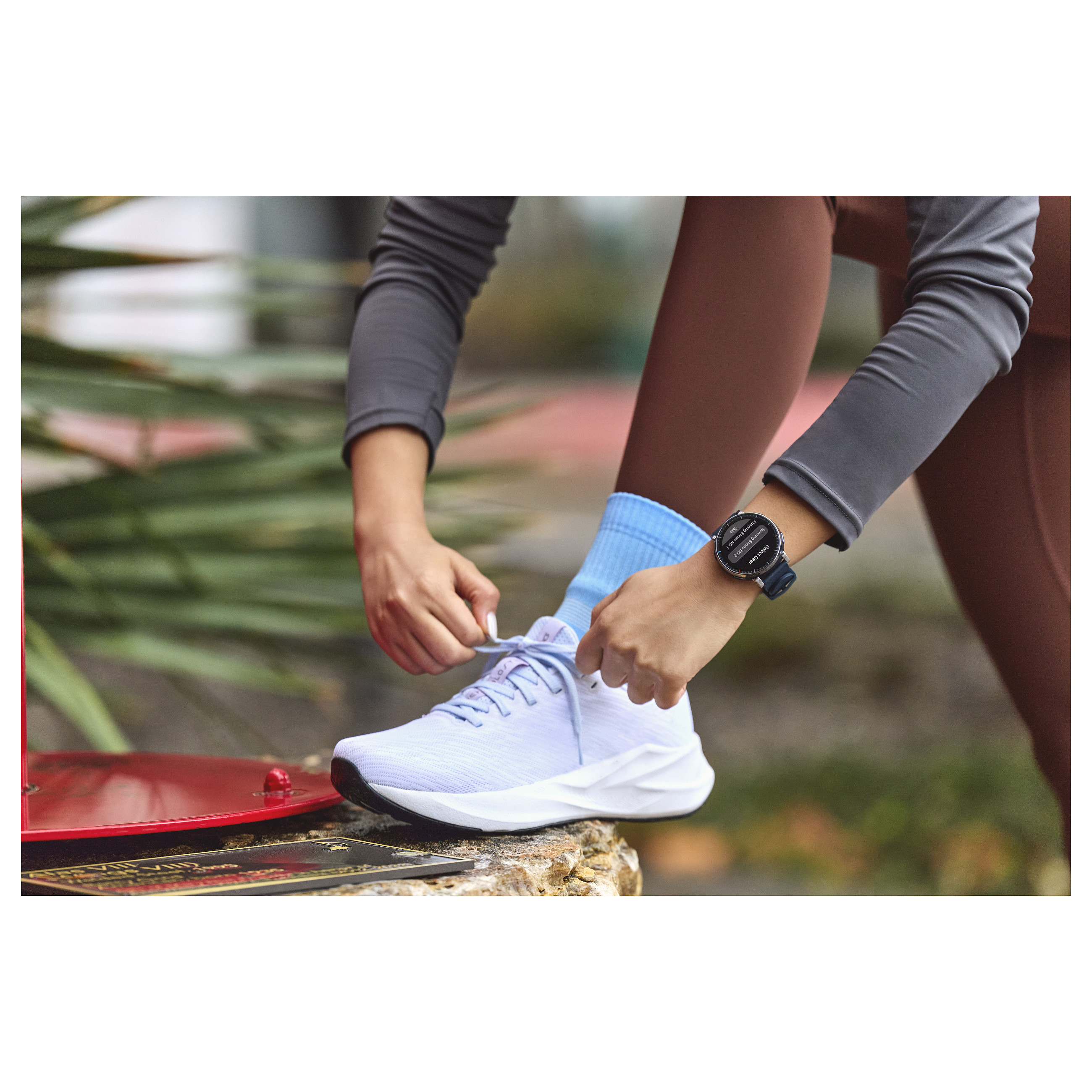 Orë e mençur Amazfit Active 3 Premium / HYROX Mode / 45mm – Blu e Errët - 12