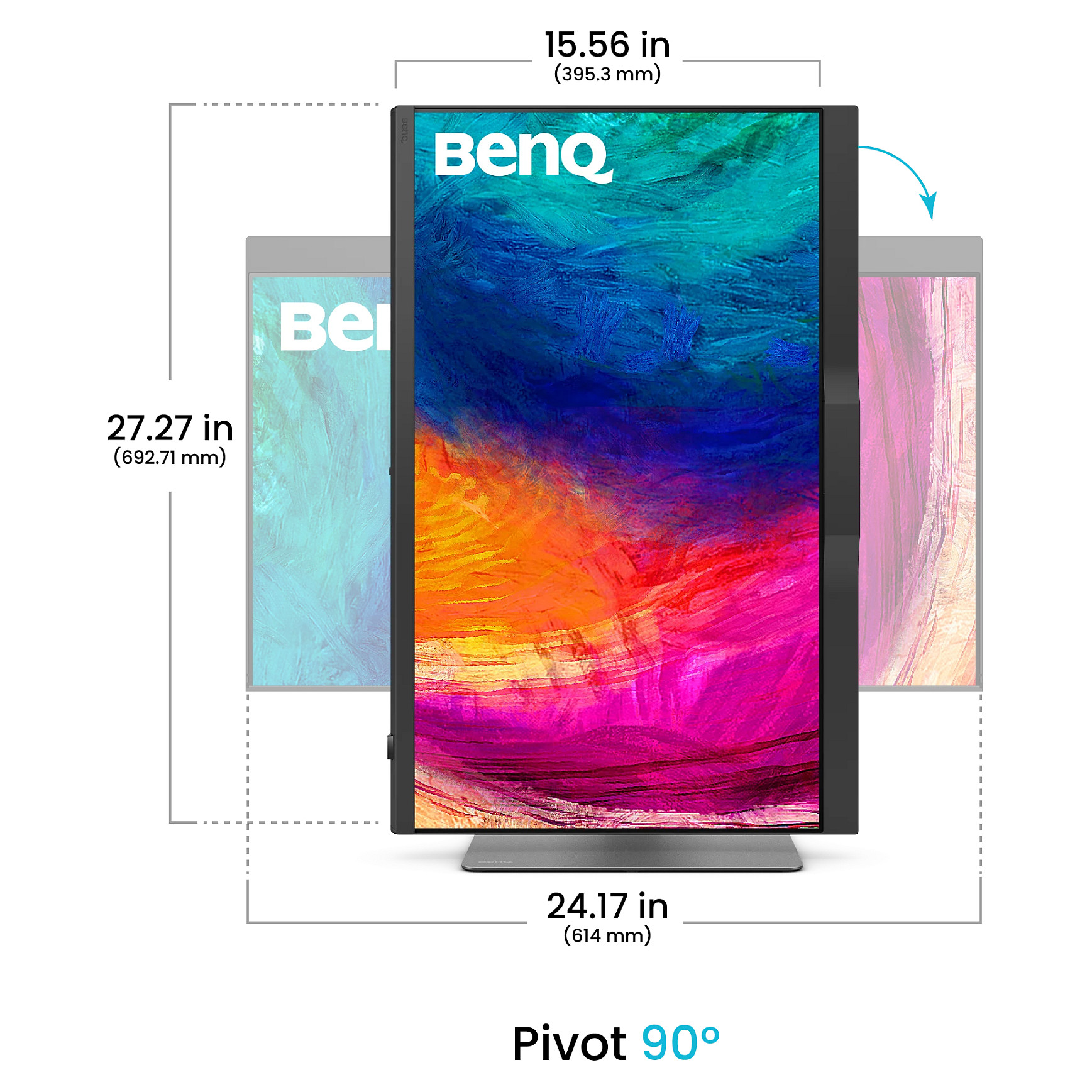 Monitor BenQ PD2770U Professional Designer / 27"/ 4K Ultra HD IPS LCD / 60Hz / 5ms / HDMI+DP - Zezë - 5