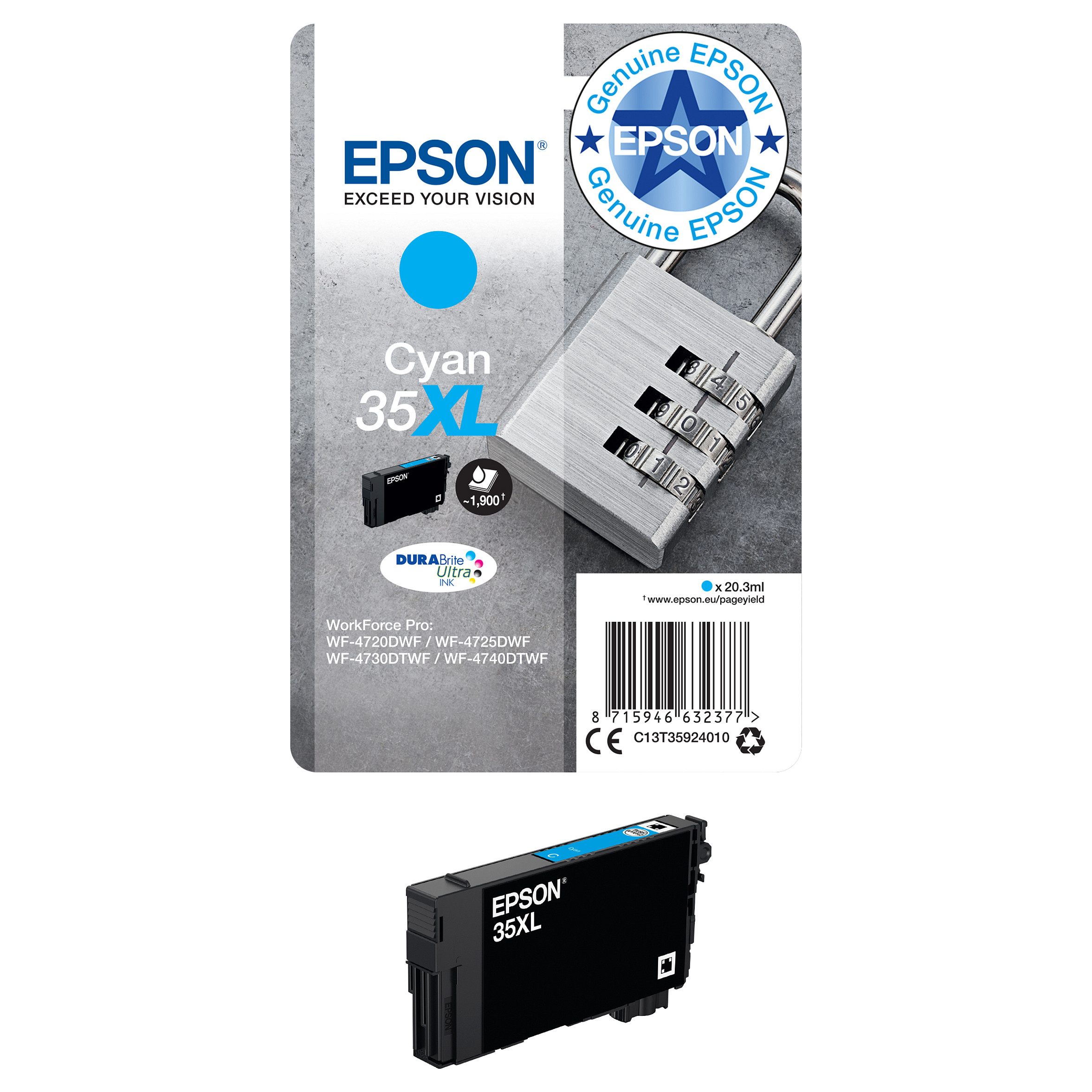Epson C13T35924010 cyan HC