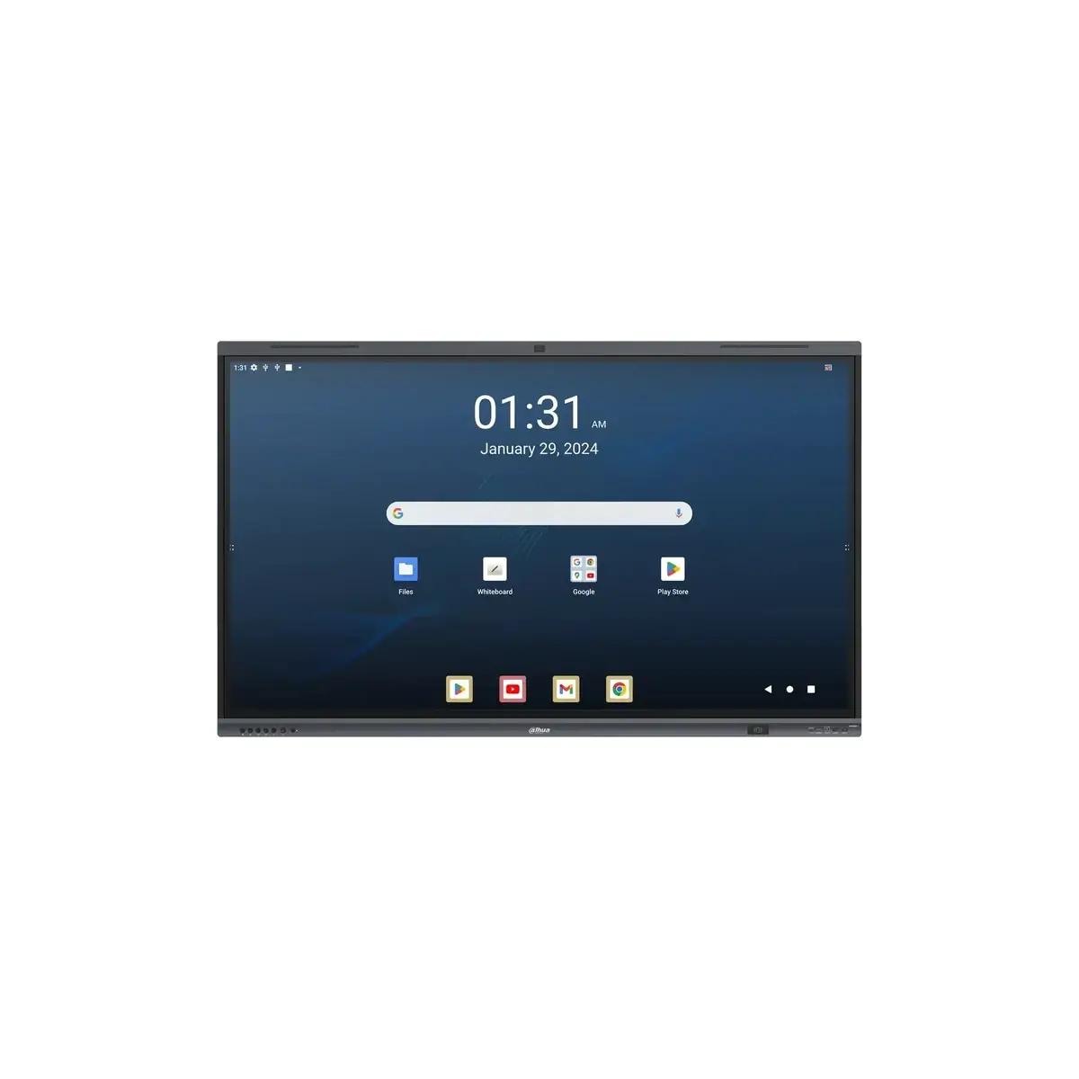 Interaktiv (Smart Board) Dahua DHI-LPH86-MC480-U, 86", 4K UHD IPS, Touch IR, 8GB, 128GB, 4× HDMI, DisplayPort, USB-C, 5× USB-A - Zezë