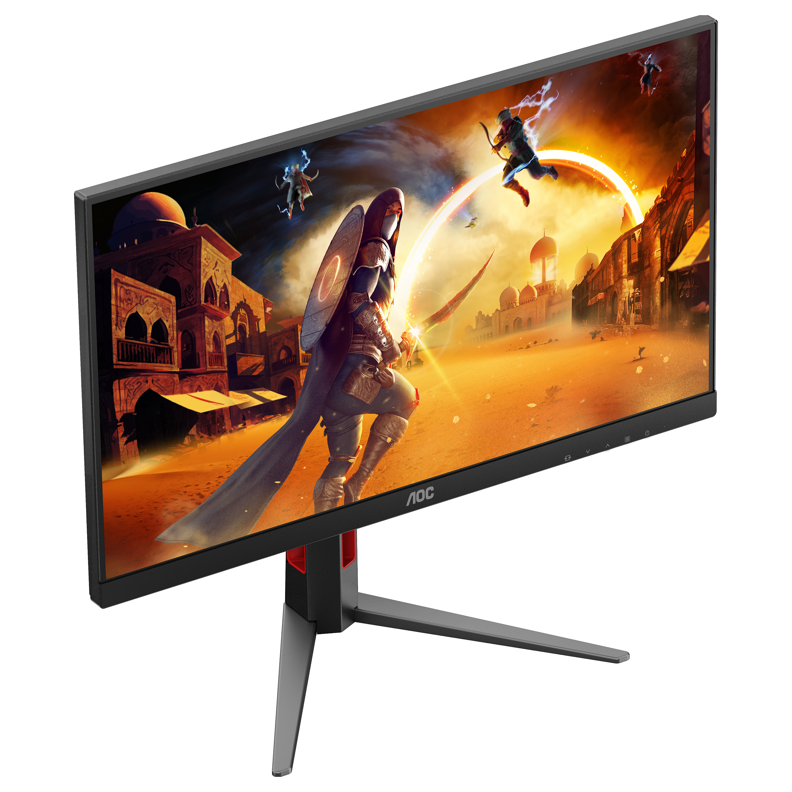 Monitor Gaming AOC 27G4HA / 27"/ Full HD Fast IPS / W-LED / 200Hz / 1ms / HDMI + DisplayPort - Zezë/Kuqe - 11