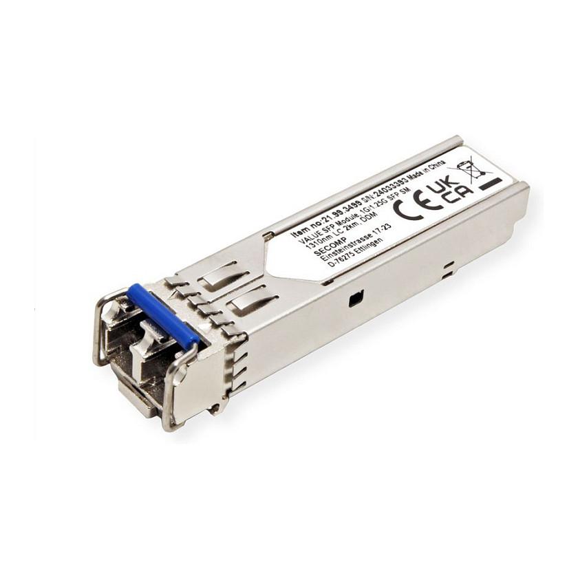 Transceiver SFP VALUE 21.99.3499, LX/LC, 1.25Gbps, Single Mode, 1310nm, 2km
