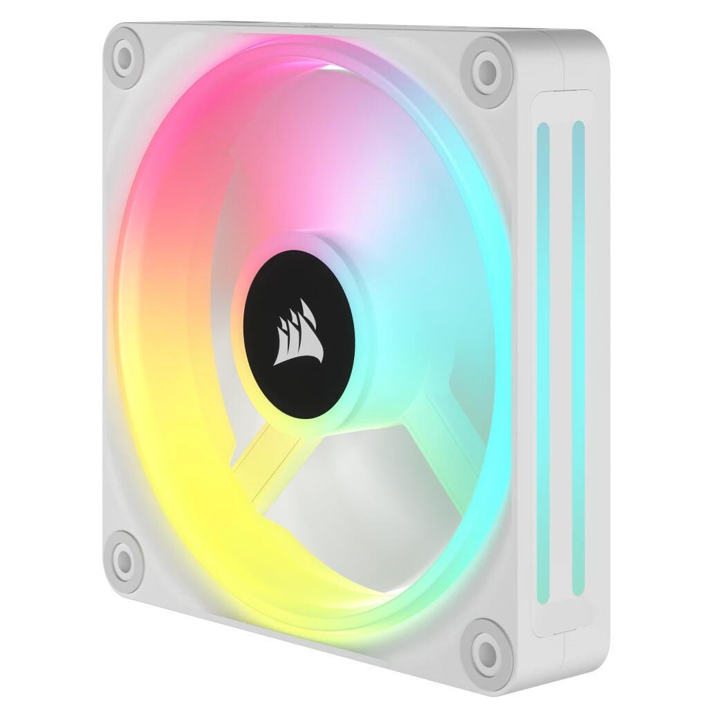 Ftohës për Kasë Corsair iCUE LINK QX120 RGB / 120mm / PWM / 480-2400 RPM / 63.1 CFM / 3.8 mmH₂O / RGB – Bardhë - 3