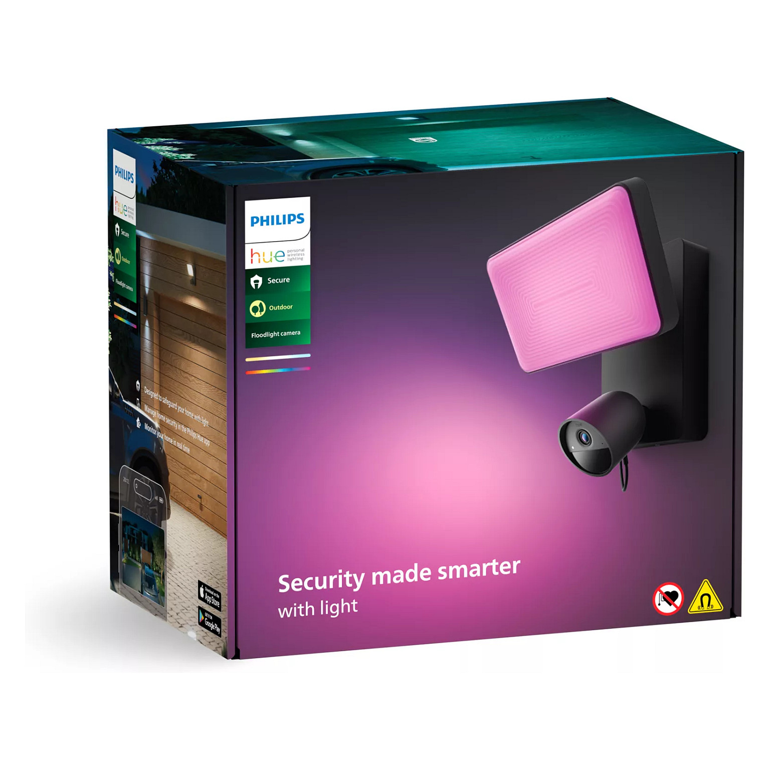 Drita të mençura + Kamera Sigurie Philips / Hue Secure / Floodlight LED + IP CCTV - 4