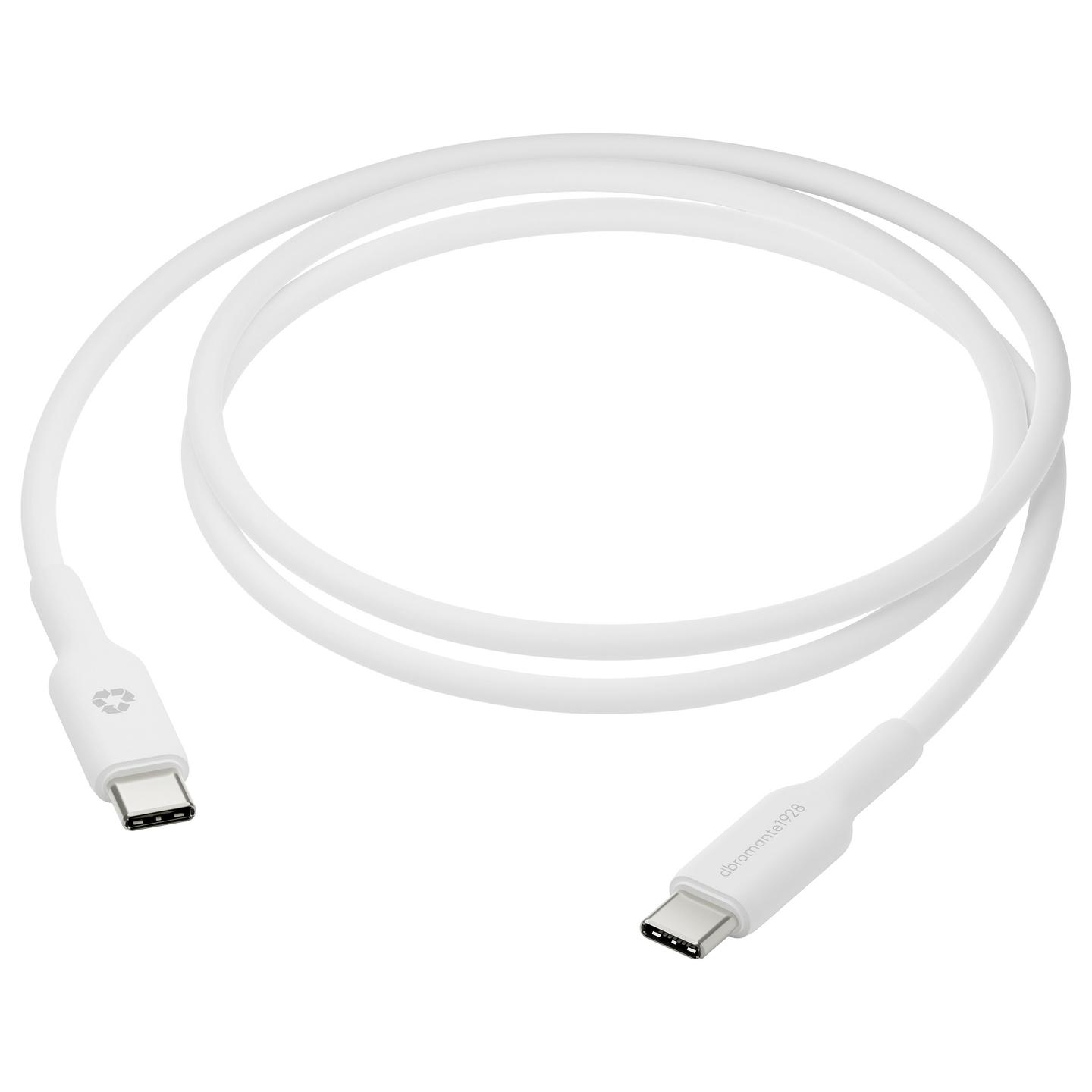 Kabllo USB dbramante1928 Re-charge CB10CCWH4356, USB-C në USB-C, 1m, 60W - Bardhë