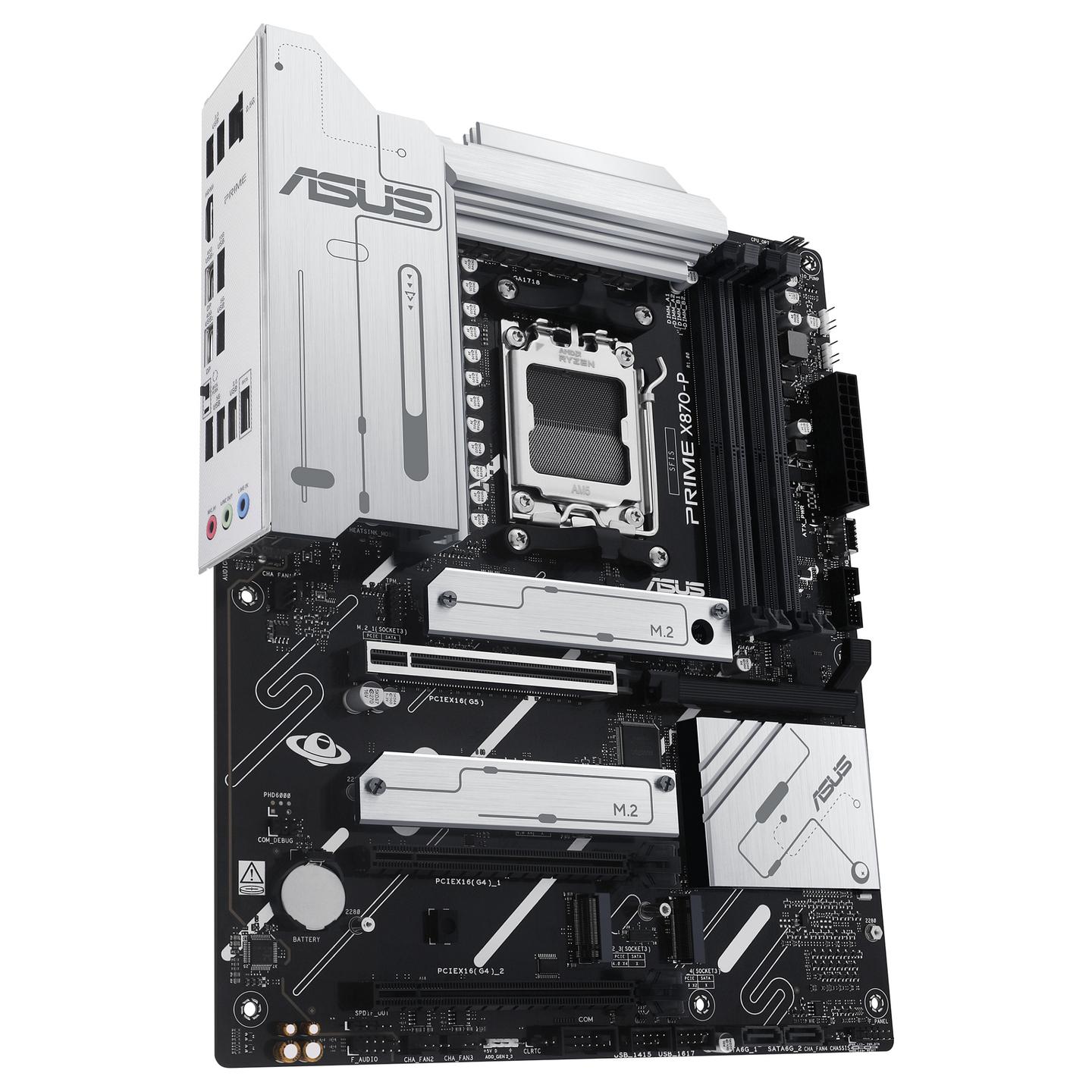 Pllakë Amë MB AMD ASUS PRIME X870-P, AM5, X870, DDR5, ATX, 2.5GbE LAN, HDMI, USB4 - 4