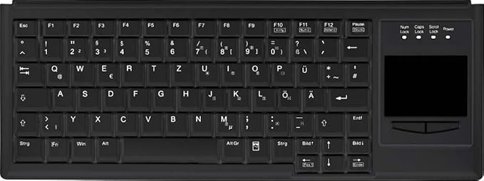 Tastierë Me kabllo Contour Design Active Key AK-4400-G / 83 Keys / USB / QWERTY US / Touchpad / Scissor - Zezë