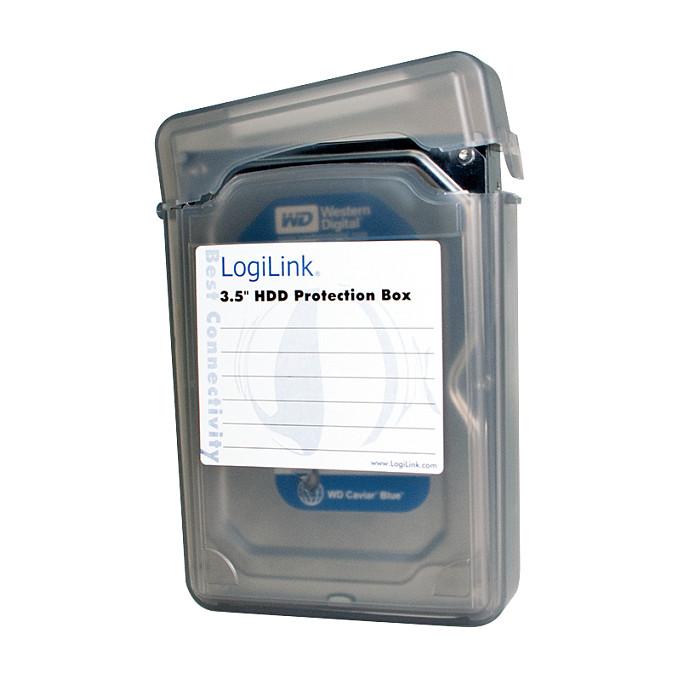 Këllëf për Disqe LogiLink UA0133B / 3.5" / 1 HDD / Rezistent ndaj ujit / Rezistent ndaj goditjeve – Transparente - 2