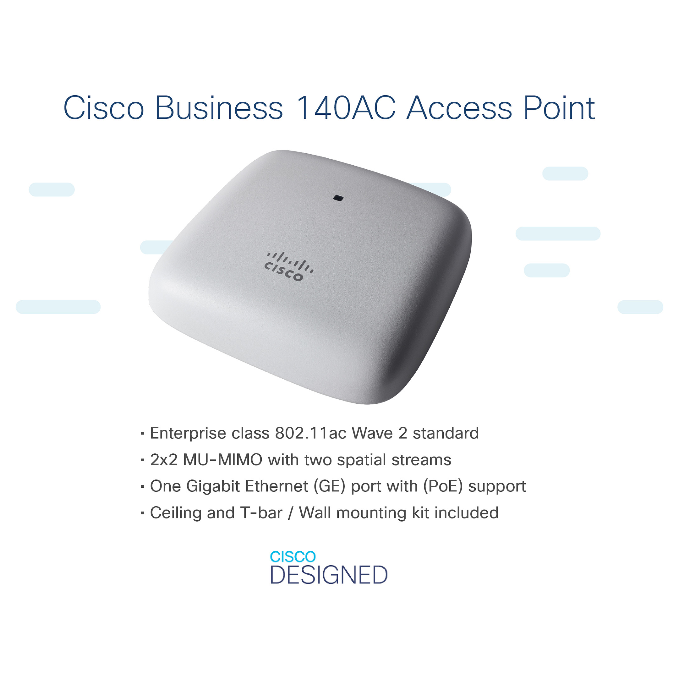 Access Point Cisco CBW140AC 802.11AC 2x2 Wave 2 – Bardhë - 4