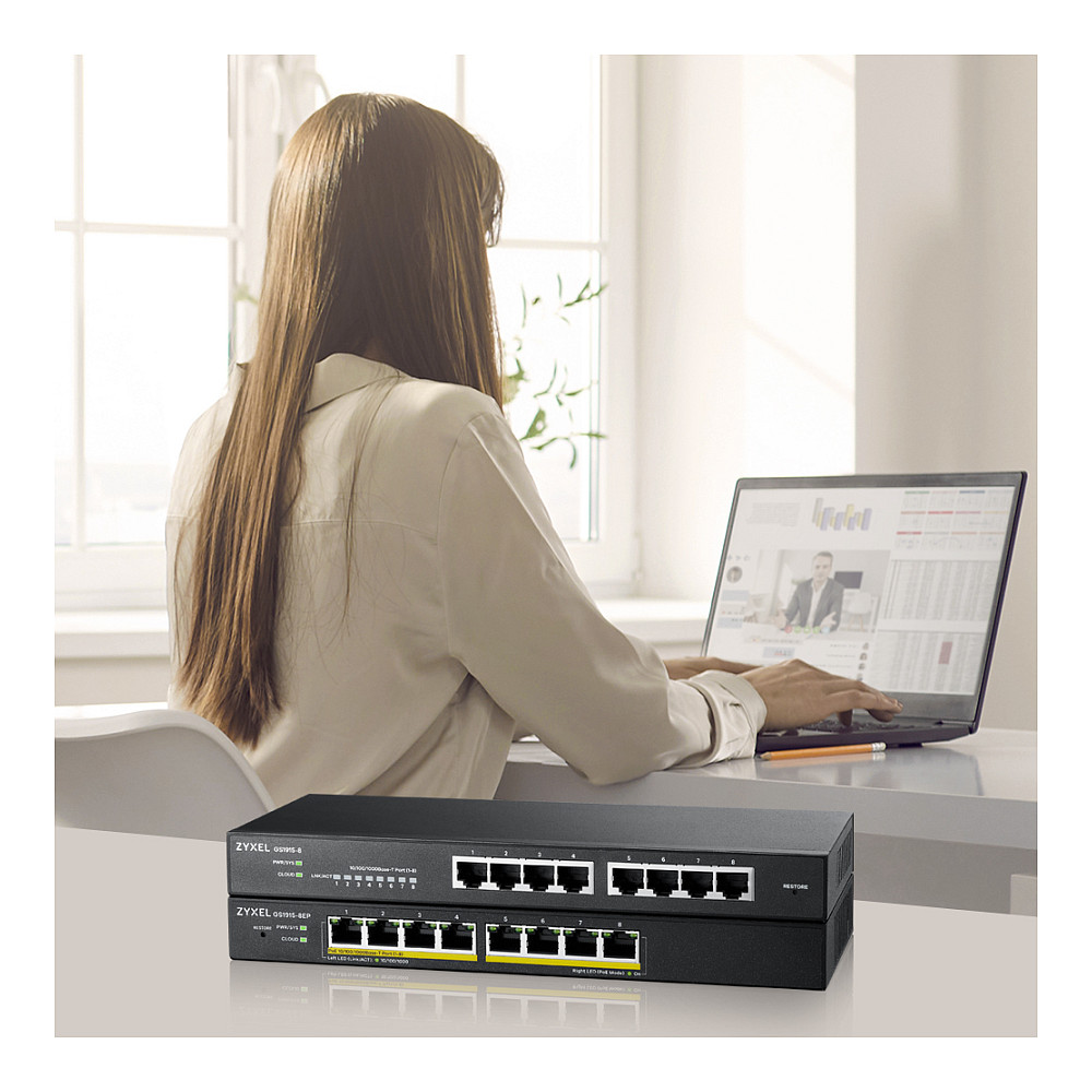 Switch Zyxel 8P GS1915-8 M - 9