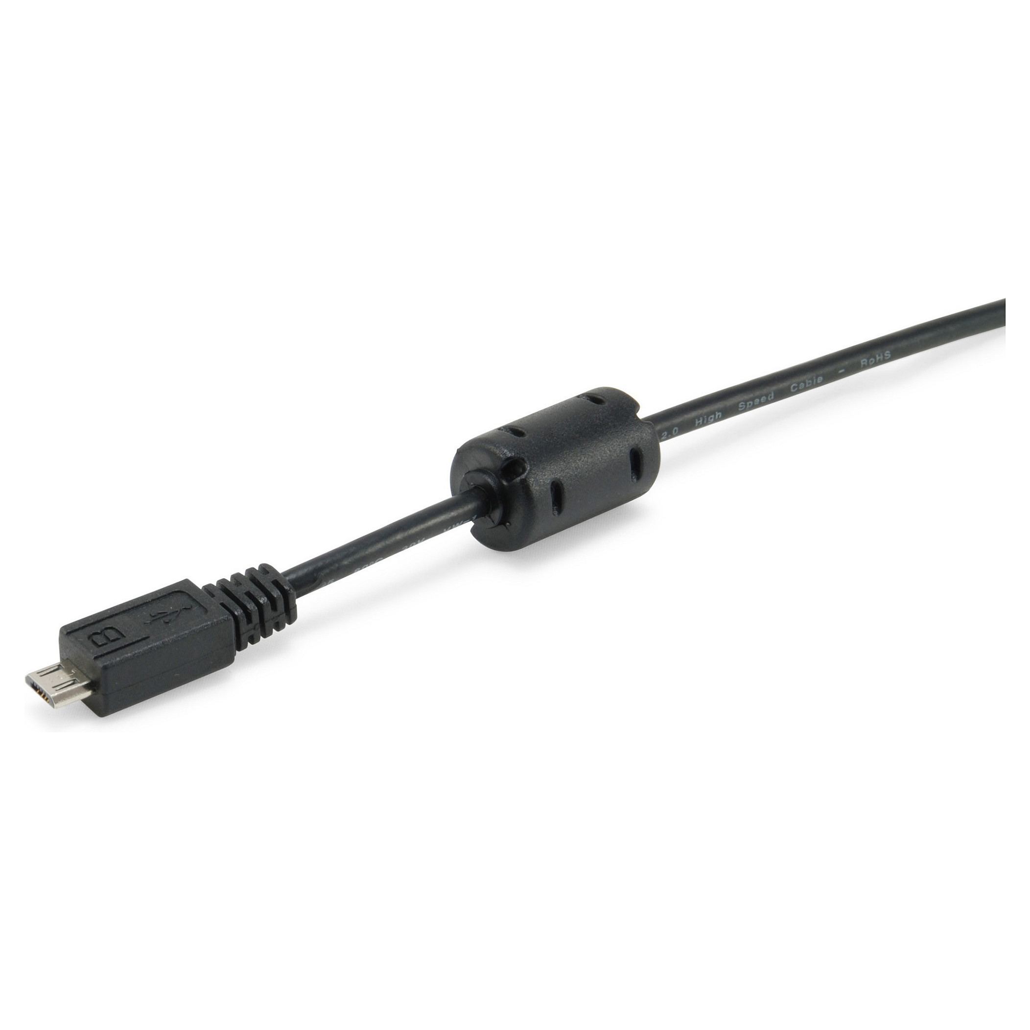 Kabllo Equip USB-A 2.0 -> micro B St/St 1.00m / e zezë - 2