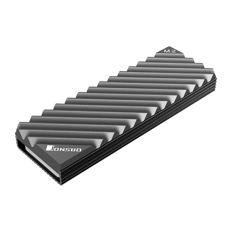 Ftohës Pasiv për M.2 SSD Jonsbo M.2-3 / M.2 2280 / Single-Sided / 2× Thermal Pad – Gri - 2