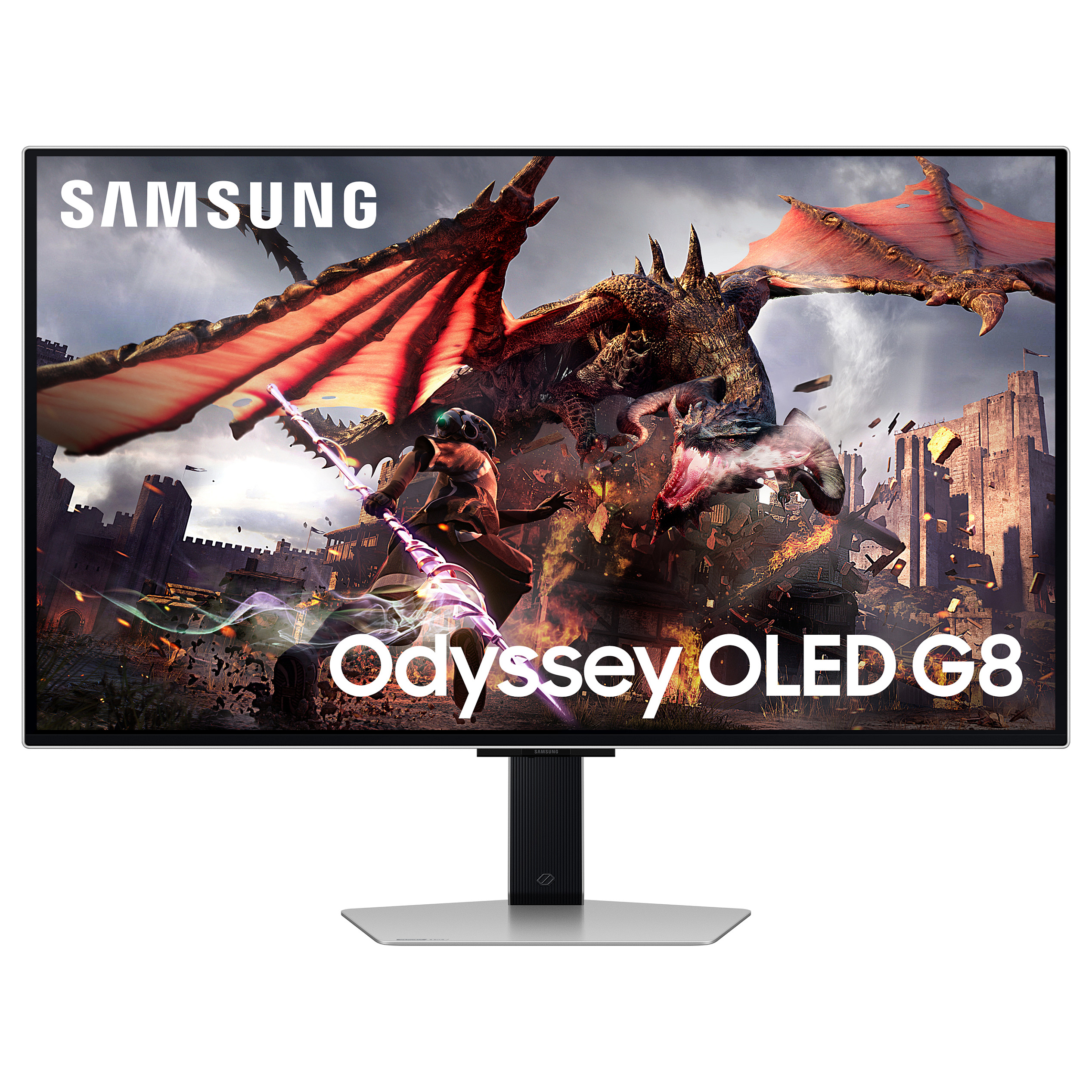 Monitor Gaming Samsung Odyssey G8 S32DG800SU / 32" 4k Ultra HD 0.03ms 240Hz OLED / HDMI DP USB Speaker / Argjendi - 1
