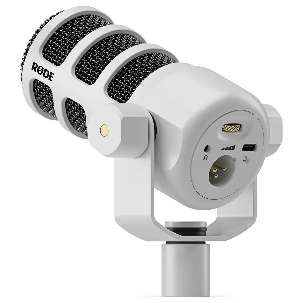 Mikrofon RØDE PodMic USB, Dinamik, Kardioid, USB-C, XLR, 3.5 mm, DSP - Bardhë - 3