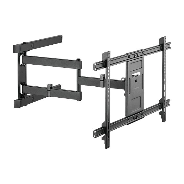 Mbajtëse për TV LogiLink BP0113 , 37–80" , deri 50kg , për mur , e pjerrët , e rrotullueshme , VESA 200x200–600x400 - Zezë