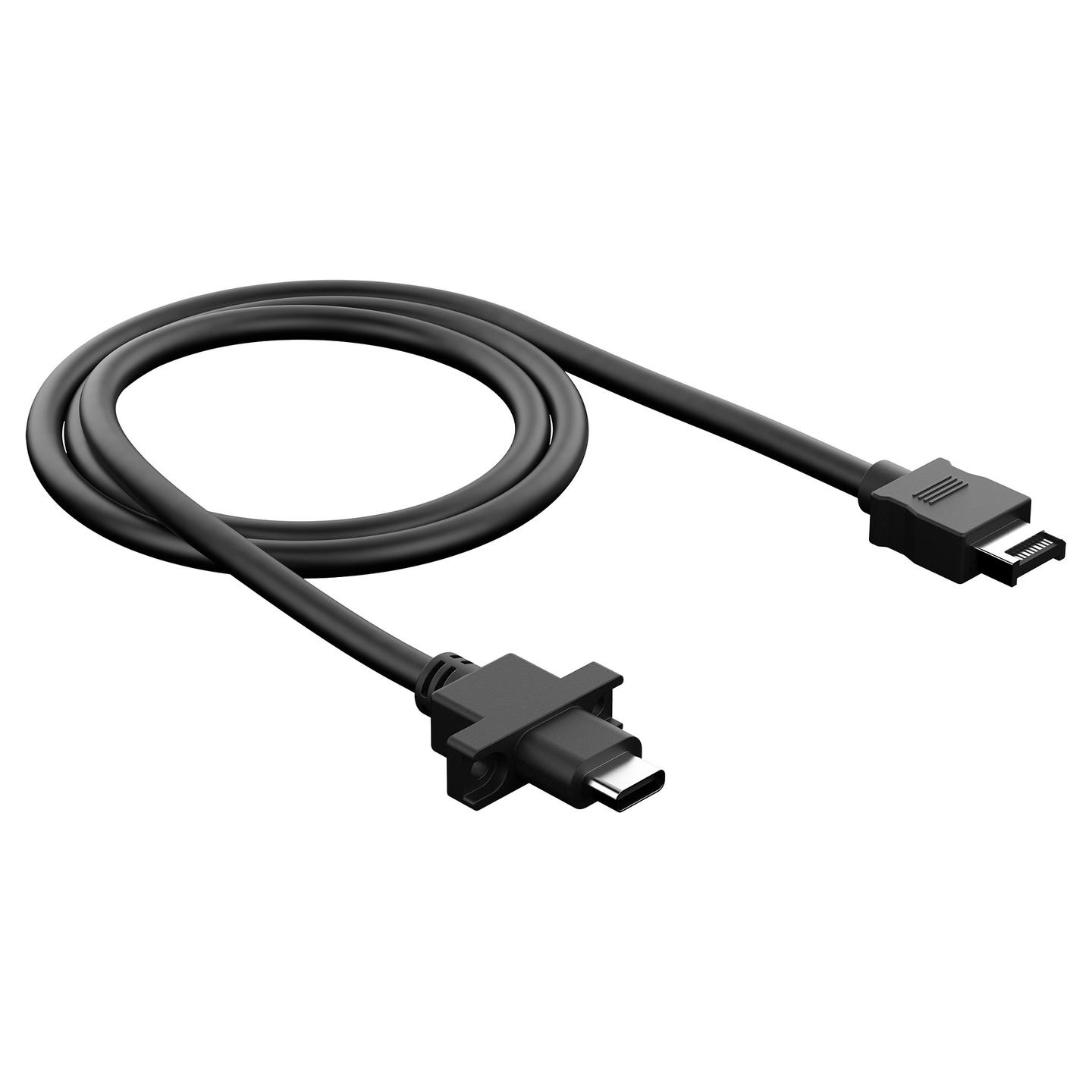 Kabllo USB Fractal Design FD-A-USBC-001, USB-C 10Gbps, 0.67m - Zezë - 4