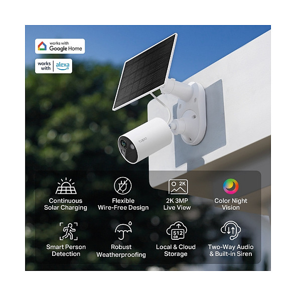 Kamerë Sigurie IP CCTV TP-Link Tapo C410 KIT / Bullet / 3MP / 3.17mm / 111° FOV / Wi-Fi - Bardhë - 4