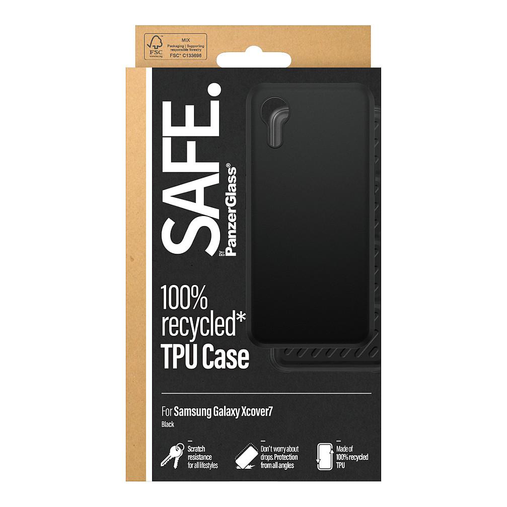 Case për Telefon SAFE. by PanzerGlass, TPU, për Samsung Galaxy XCover7 - Zezë - 3
