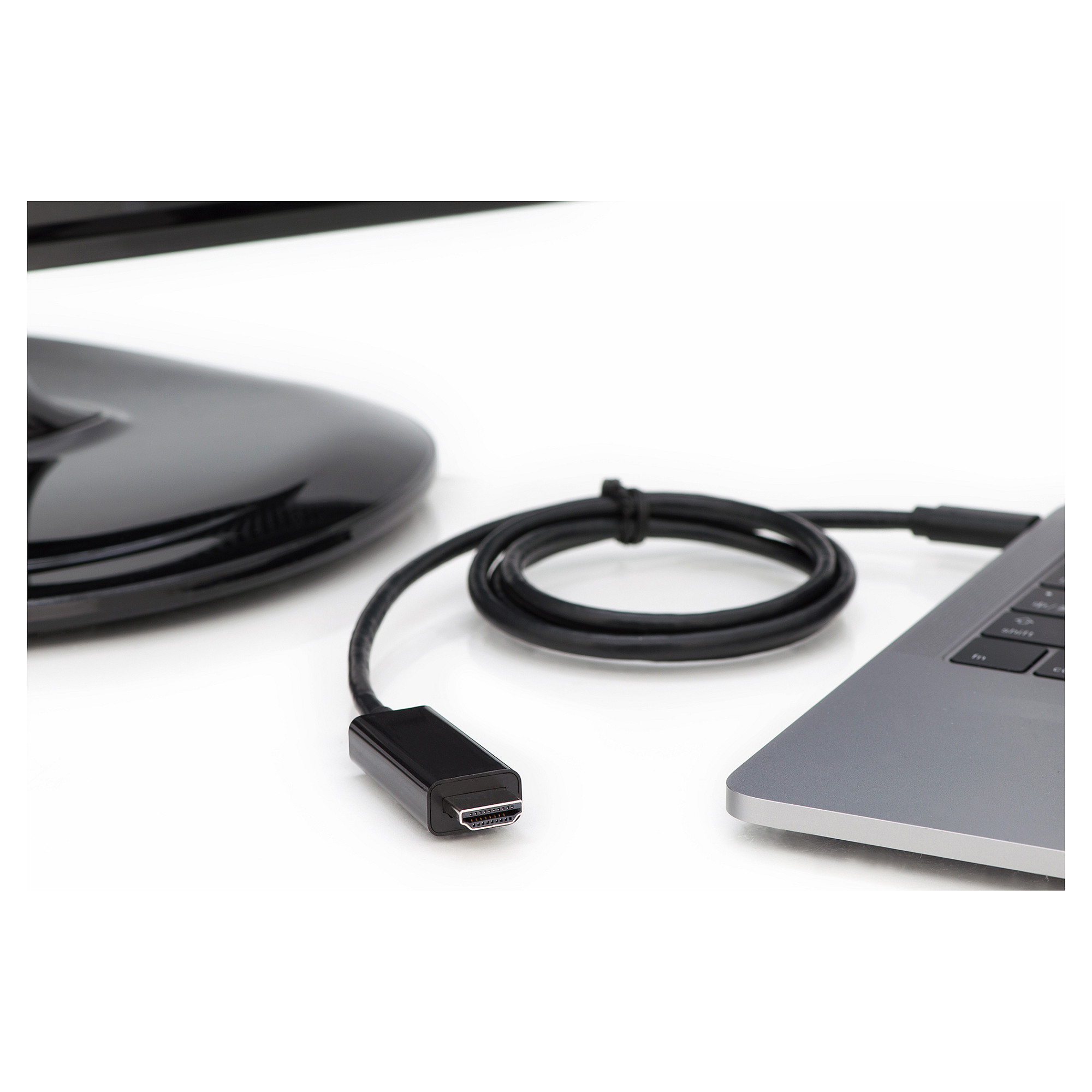 Kabllo USB  DIGITUS USB-C Adapter Cable Type C–HDMI A 4K M/M 2.0m  - Zezë - 4