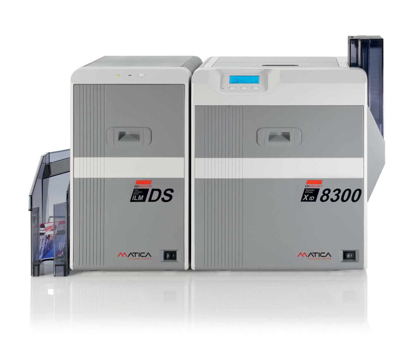 Printer kartash Matica EDIsecure XID 8300, me ngjyra, retransfer, 300 DPI, USB 2.0, Ethernet – Gri - 3
