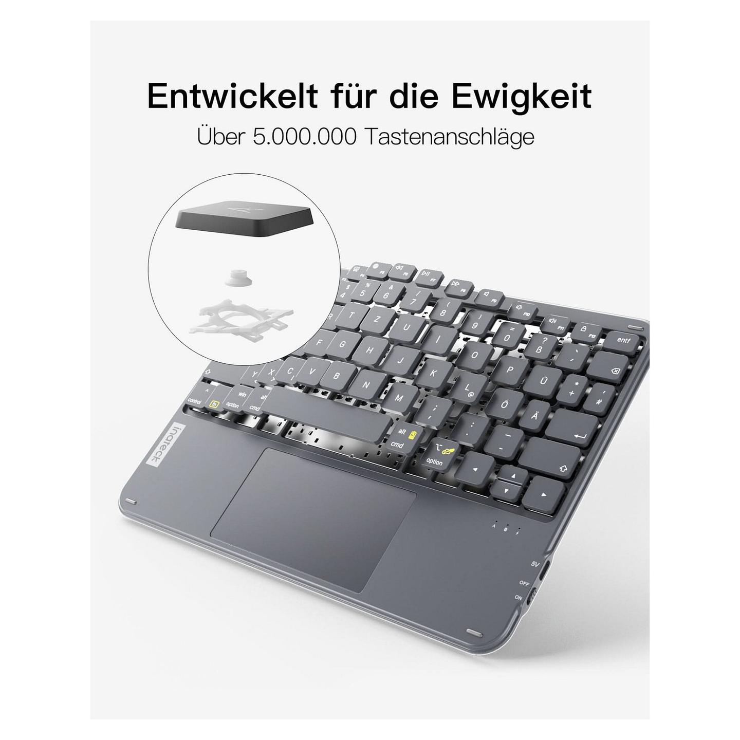 Aksesorë për tablet inateck KB01105 QWERTZ Keyboard for iPad / Tablet / Windows / Laptop / PC - Gri - 6