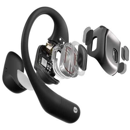 Kufje pa kabllo Shokz OpenFit Black Bluetooth Wireless Bone Conduction Headset - 3