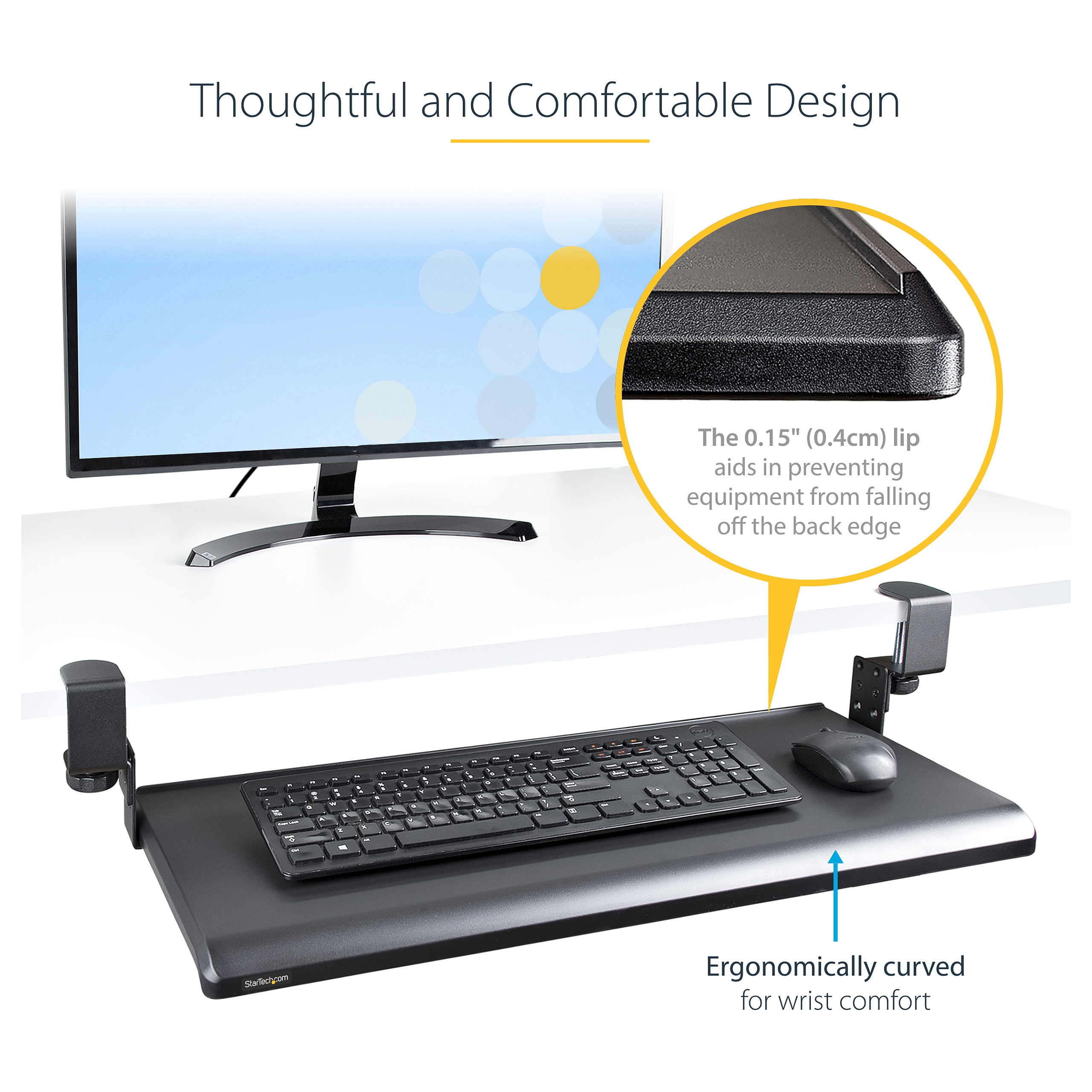 Mbajtëse për tastierë Delock KEYBOARD‑TRAY‑CLAMP1 - 15