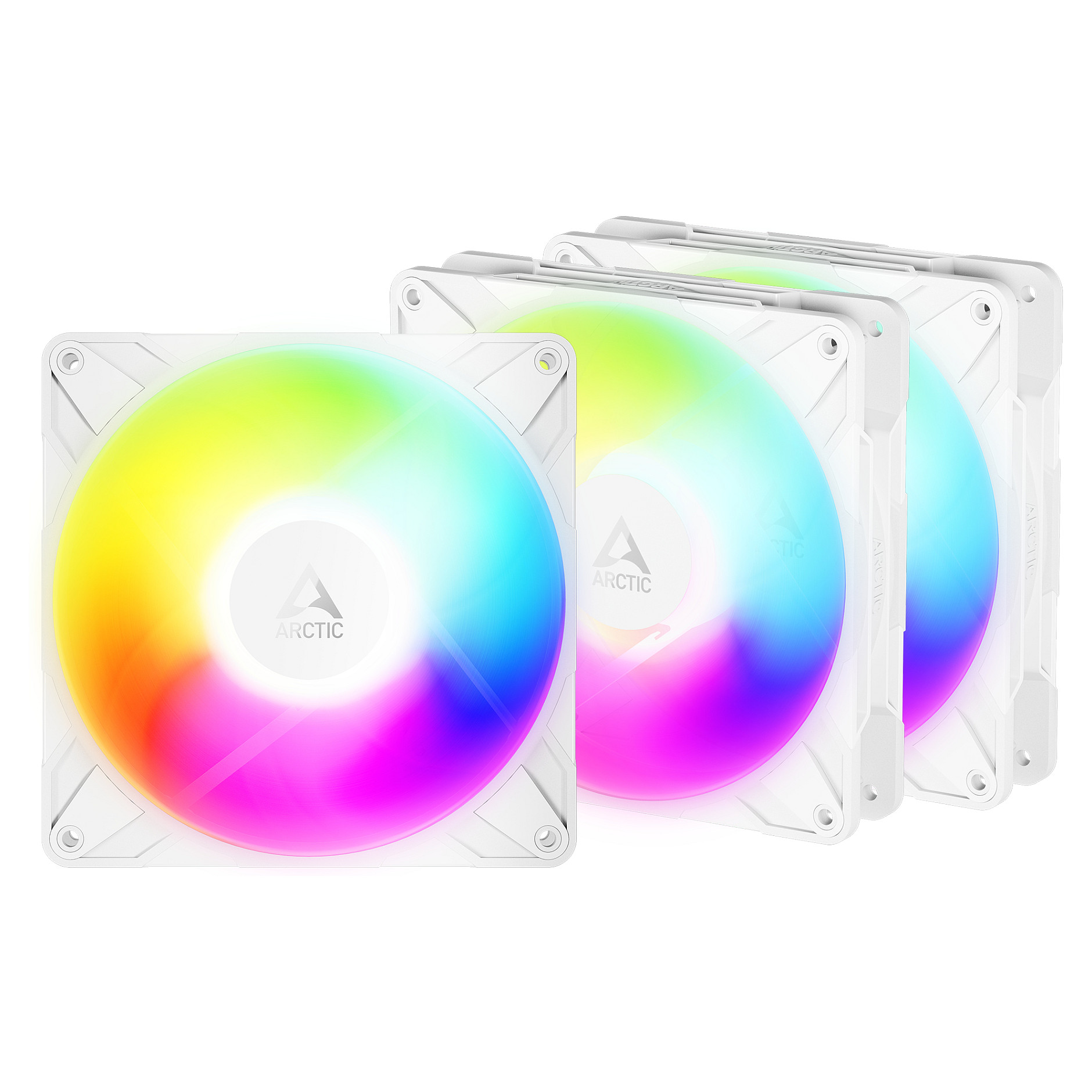 Ftohës për Kasë 140mm ARCTIC P14 Pro Reverse A-RGB 3-Pack – Bardhë