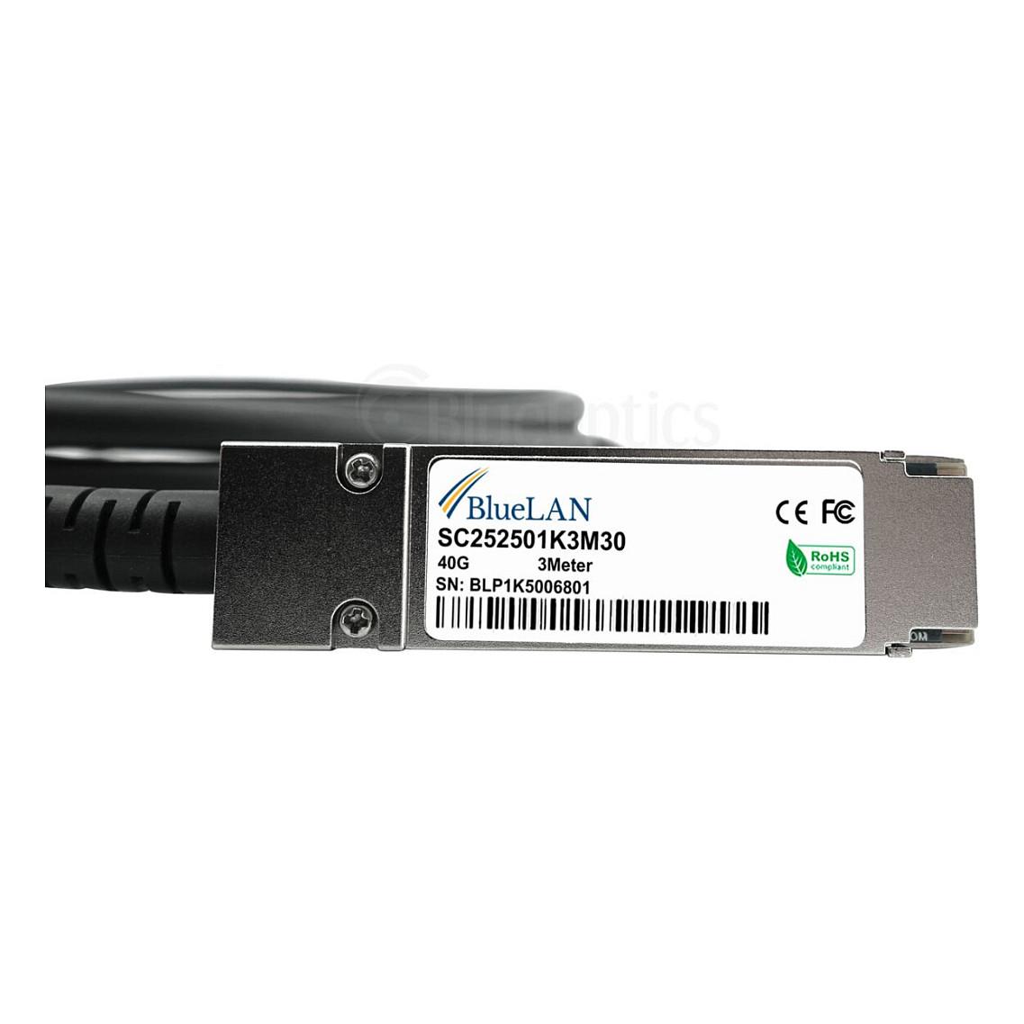 Kabllo për Rrjet BlueOptics QSFP-40G-CU1M-BL, 40 Gbps, QSFP+ në QSFP+, DAC, 1 m - Zezë - 3