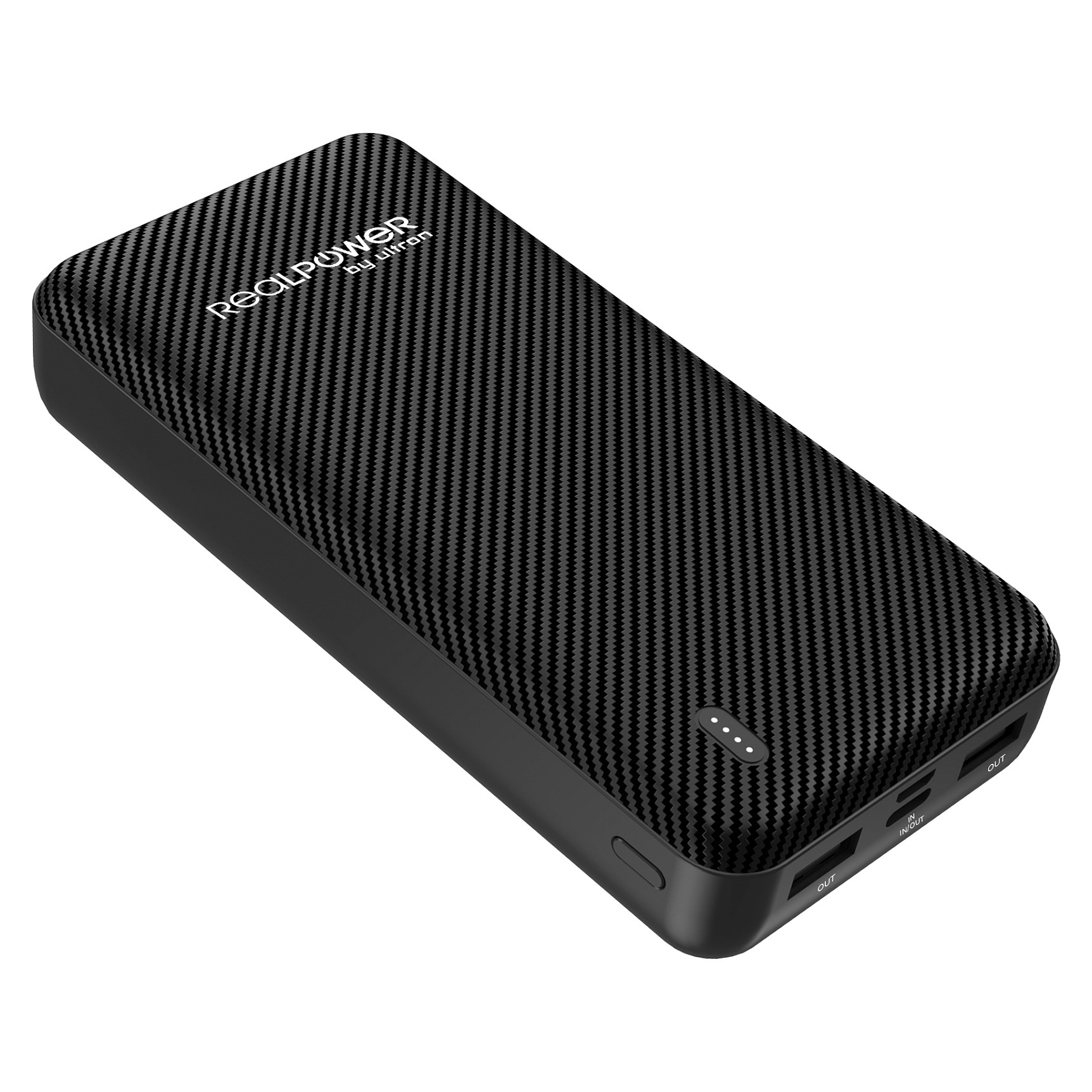 Powerbank RealPower PB-20000 SE / 20000mAh / USB-C + 2x USB-A / 12W - Zezë