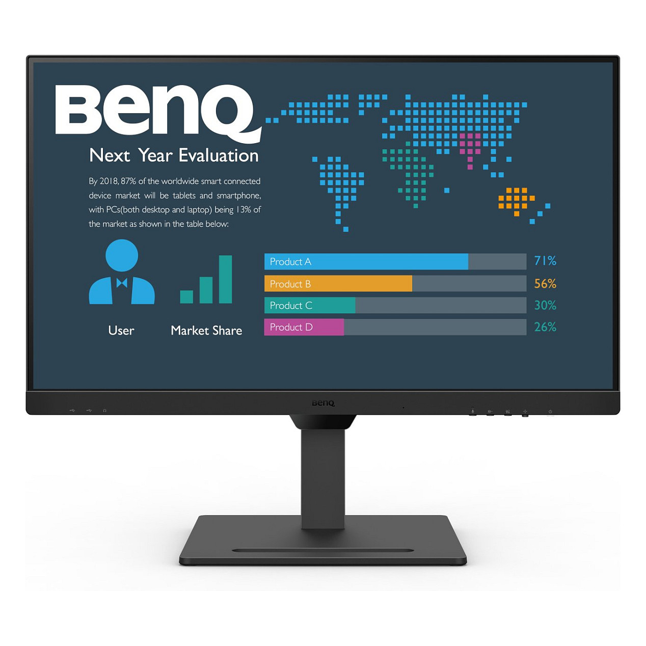 Monitor BenQ BL2790QT / 27" / QHD IPS LCD / 75Hz / 5ms / USB-C+HDMI+DP+USB - Zezë