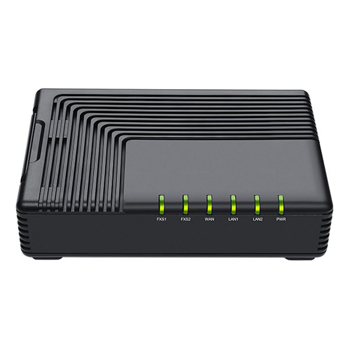Adapter Analog VoIP Auerswald 2-Port ATA FTA5102E2 / 90088 / 2x RJ11 / 1x WAN + 2x LAN / SIP / T.38 – Zezë