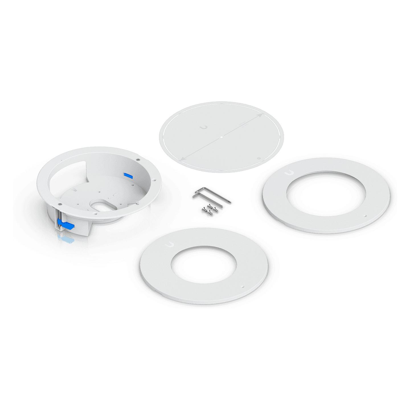 Mbajtëse Flush për Kamerë Ubiquiti G6 Dome, UACC-G6-Dome-FM-W, Montim në Tavan/Mur, Ø207 × 54.3mm, Polikarbonat, 301g - Bardhë - 9