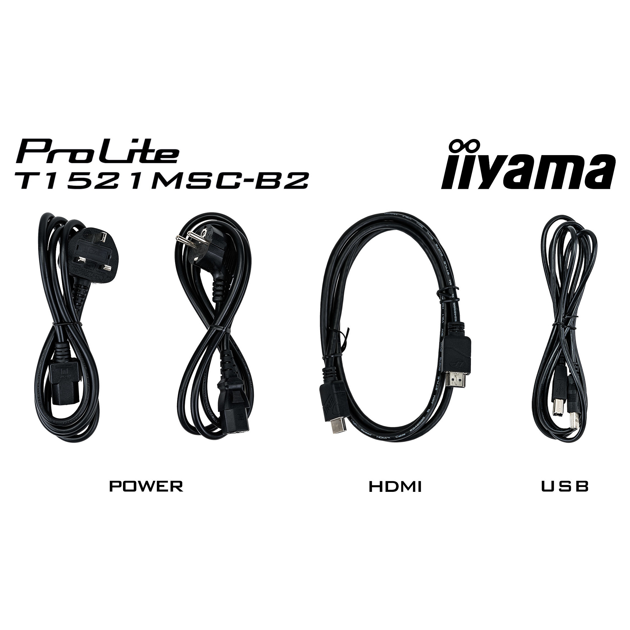 Monitor IIYAMA T1521MSC-B2 / 15″ / XGA TN LED Touch / 8ms / USB Port + VGA + HDMI - Zezë - 16
