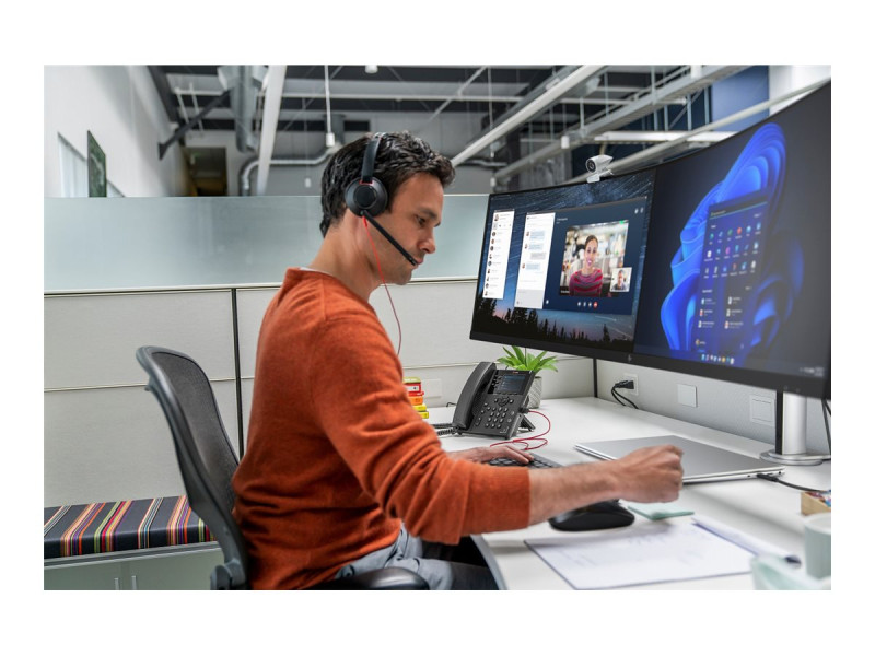 Kufje me kabllo HP Poly Blackwire 5220 / Stereo / USB‑C Headset + 3.5 mm + USB‑C/A Adapter - Zezë - 2