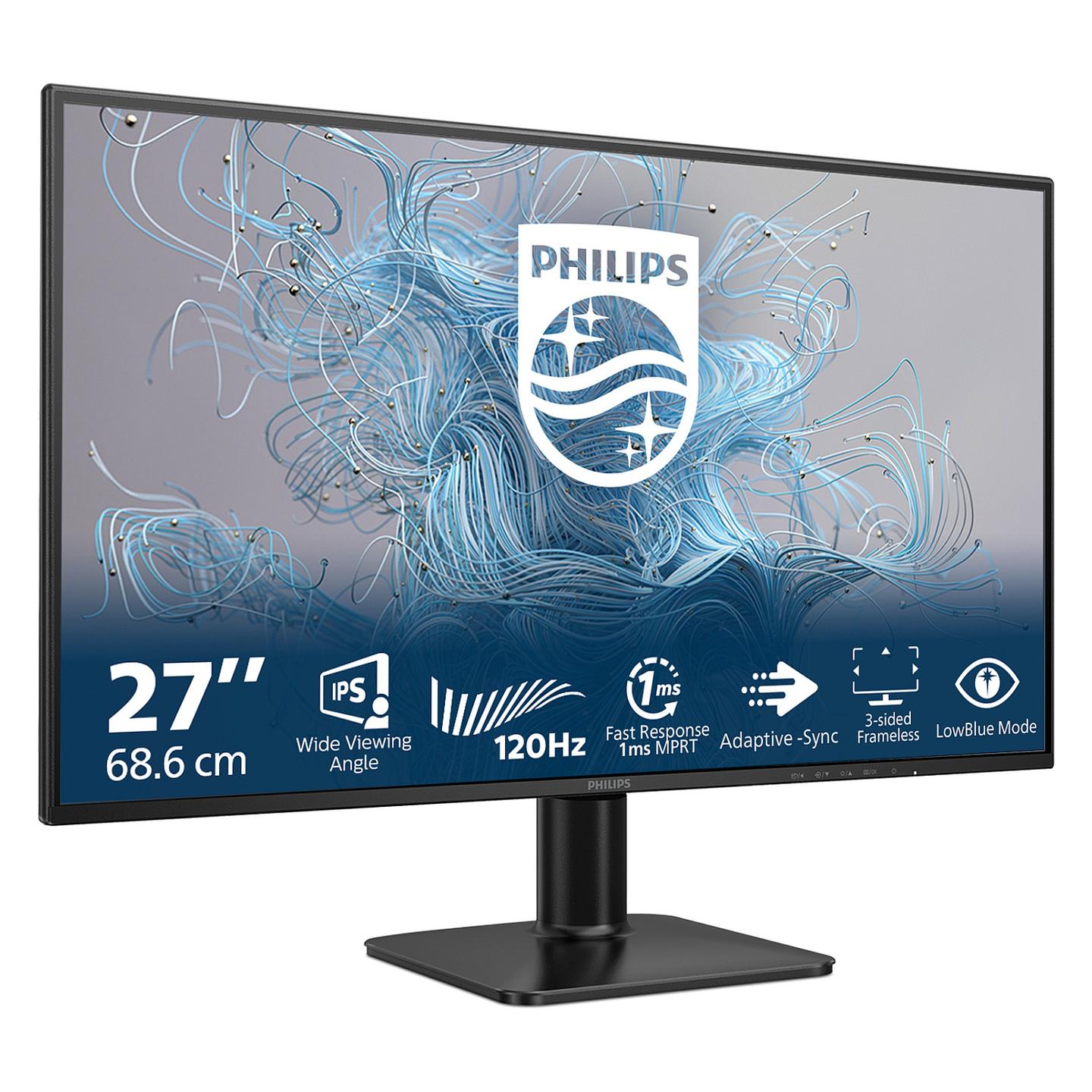 Monitor Philips 1000 Series 27E2N1110 / 27" / Full HD IPS / 100Hz / 1ms / HDMI+VGA - Zezë - 2