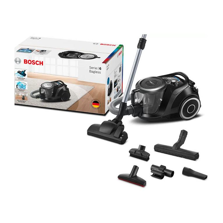 Fshesë Elektrike Bosch Serie 6 BGC41XSIL, 700W, Pa Qese, Kapacitet 2.4L, Filtër UltraAllergy, 68 dB – Zezë - 2