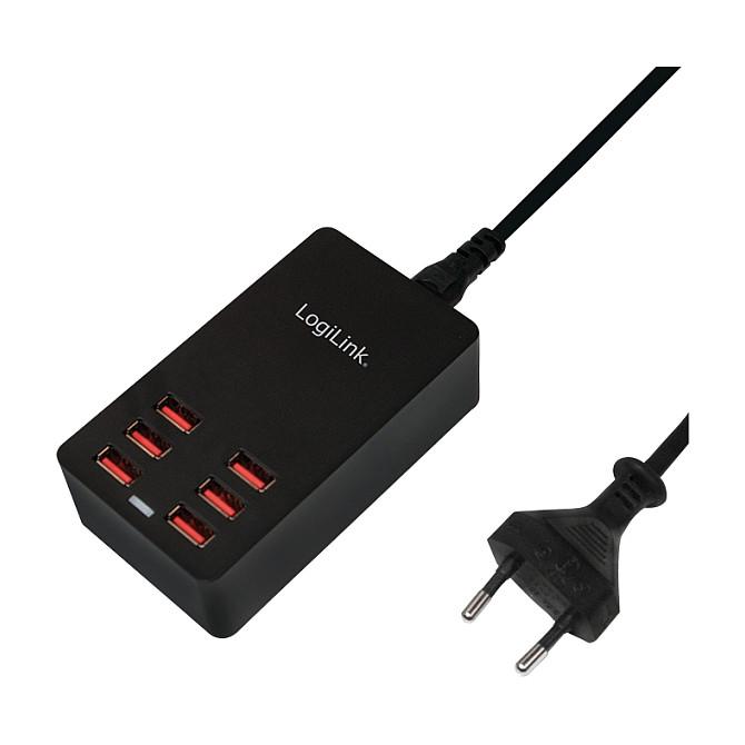 Adapter USB LogiLink PA0139 / 6x USB-A / 32W – Zezë