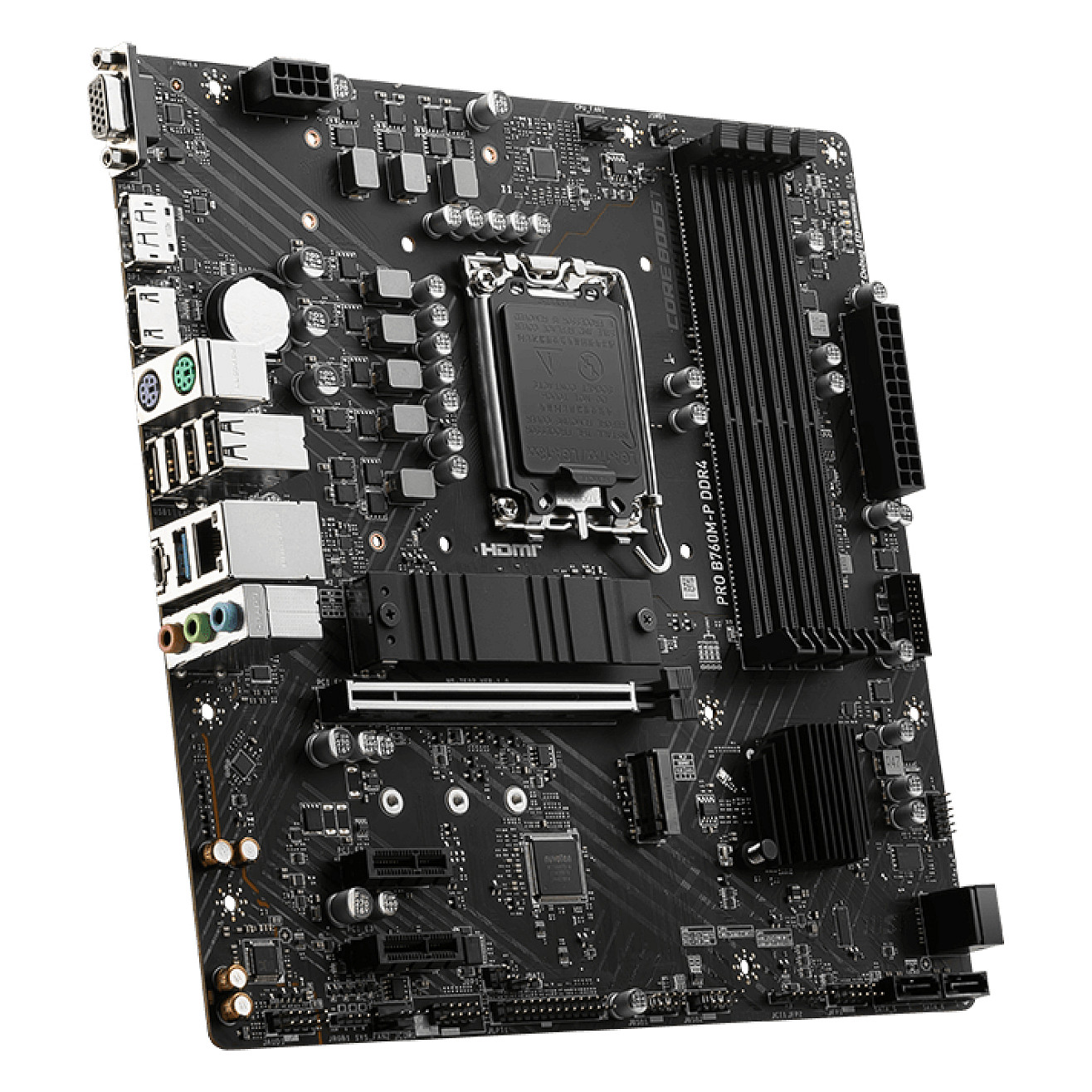 Pllakë Amë MB Intel MSI PRO B760M-P / DDR4 / LGA 1700 / Micro ATX / HDMI+DP - 4