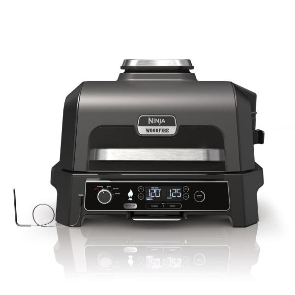 Grill Elektrik SharkNinja Ninja Woodfire Pro XL / OG850EU / 1700W / Grill + Smoker + Air Fry + Roast / Termometër – Zezë/Gri