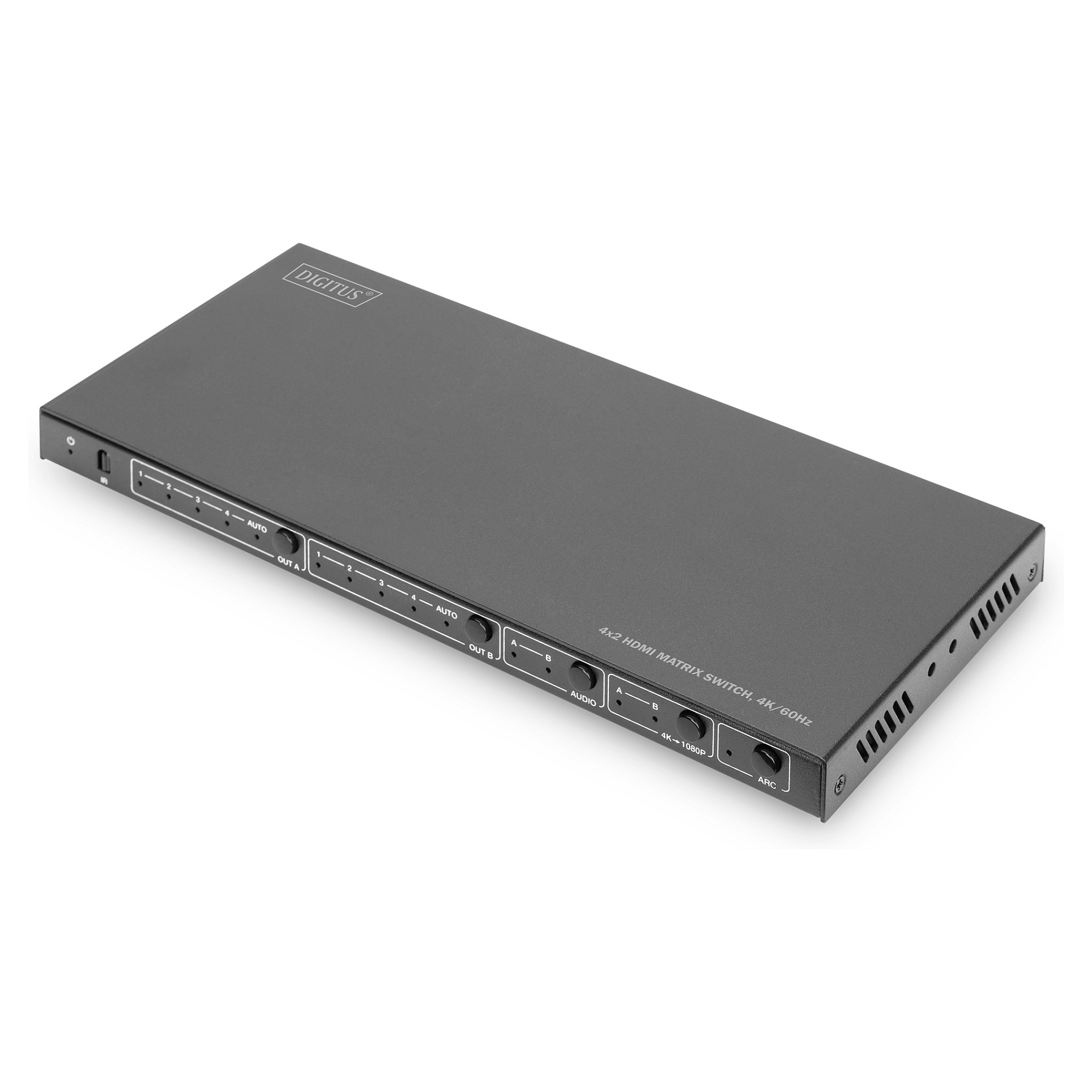 Kabllo HDMI DIGITUS 4x2 HDMI Matrix Switch 4K/60Hz / për ndarje fleksibile të sinjalit UHD - 1