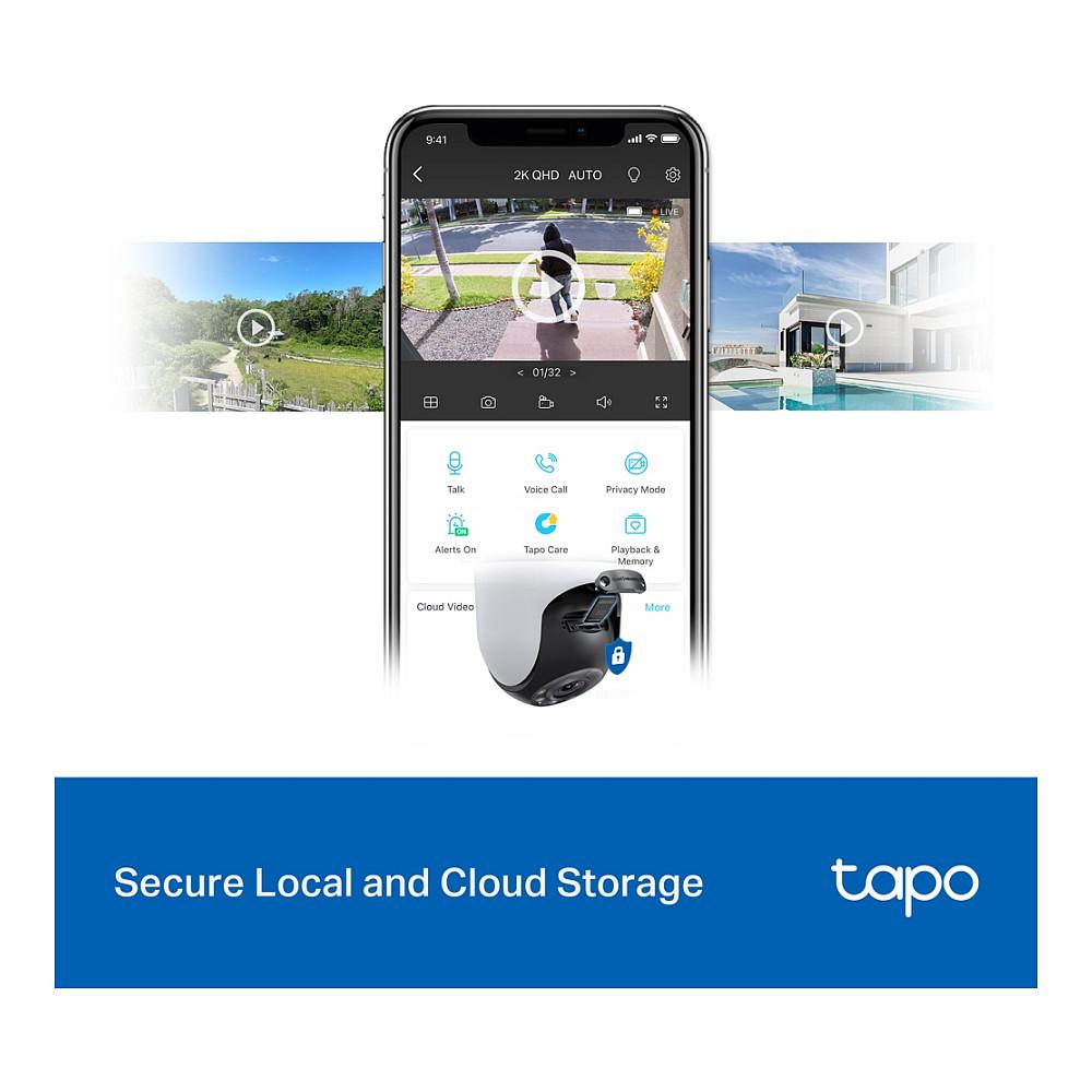 Kamerë Sigurie IP CCTV TP-Link Tapo C520WS, 2K 4MP, Wi-Fi, Pan & Tilt 360° - Zezë/Bardhë - 9
