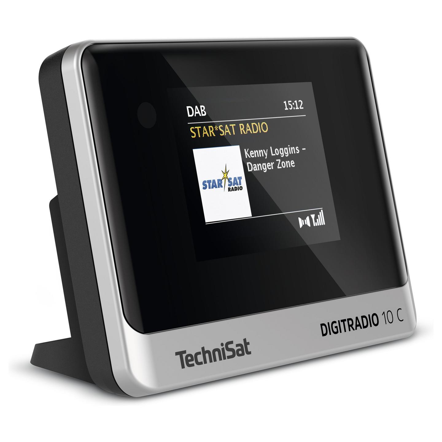 Radio TechniSat DIGITRADIO 10 C, DAB+, FM/RDS, Bluetooth, Ekran me Ngjyra, RCA - Zezë/Argjend - 2