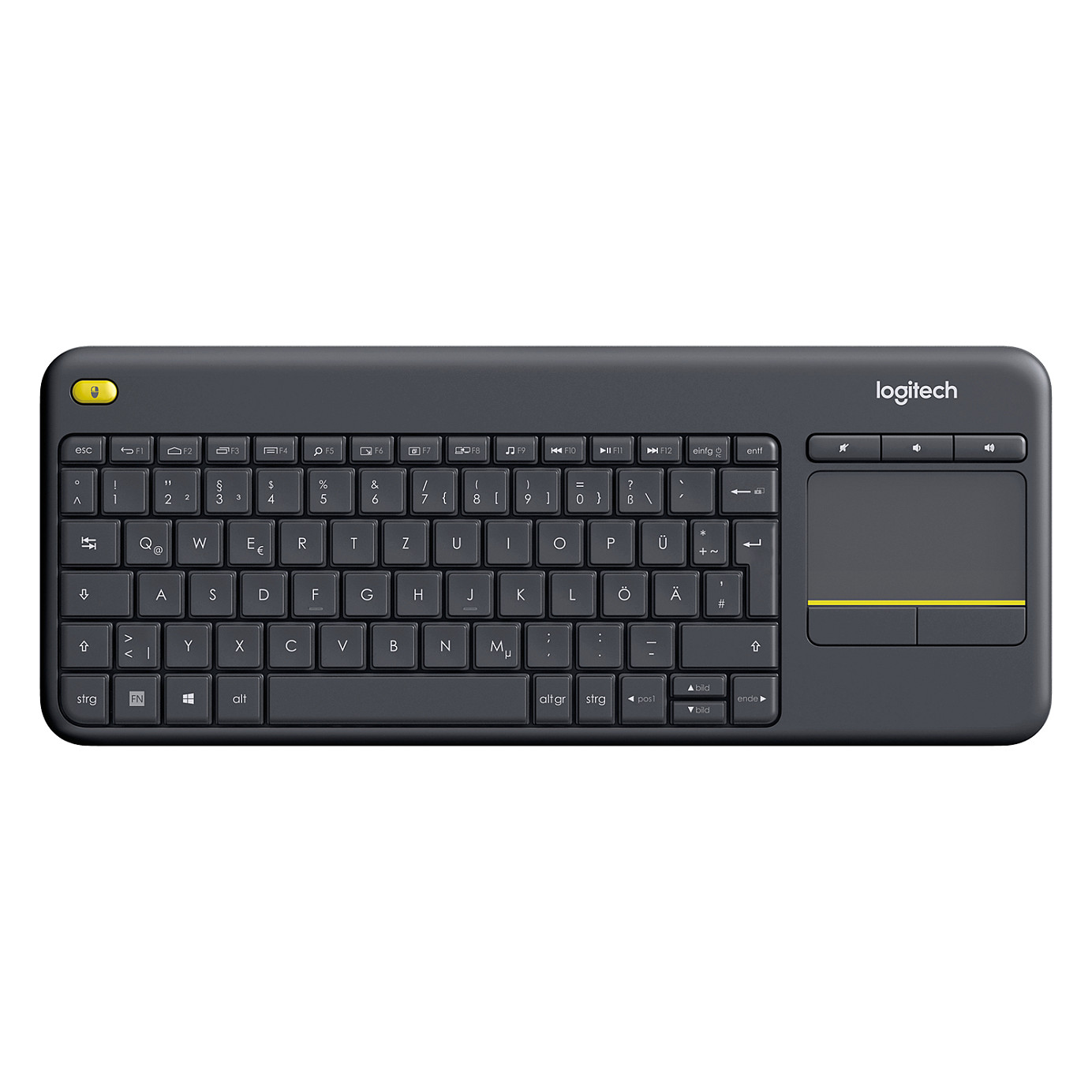 Tastierë pa kabllo Logitech K400 Plus Touchpad / QWERTZ - Zezë - 2