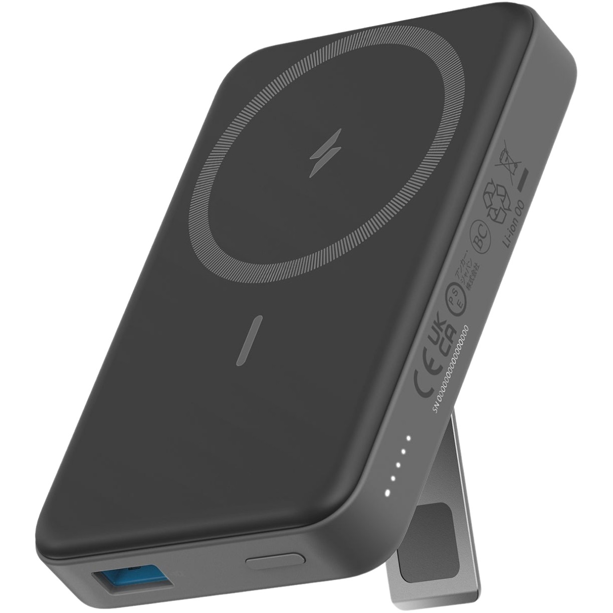 Anker 633 Magnetic Battery MagGo – Powerbank 10000mAh, 20W, Wireless 7.5W, USB-C + USB-A, Mbajtëse Magnetike, E zezë