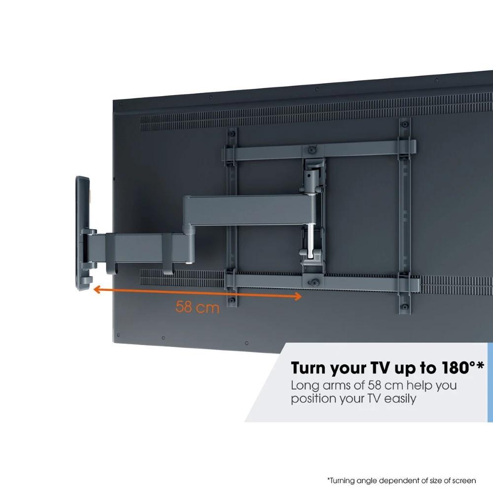 Mbajtëse për TV Vogel's COMFORT TVM 3445, Full Motion+, 32–65", 25kg, VESA 100x100–400x400 - Zezë - 2