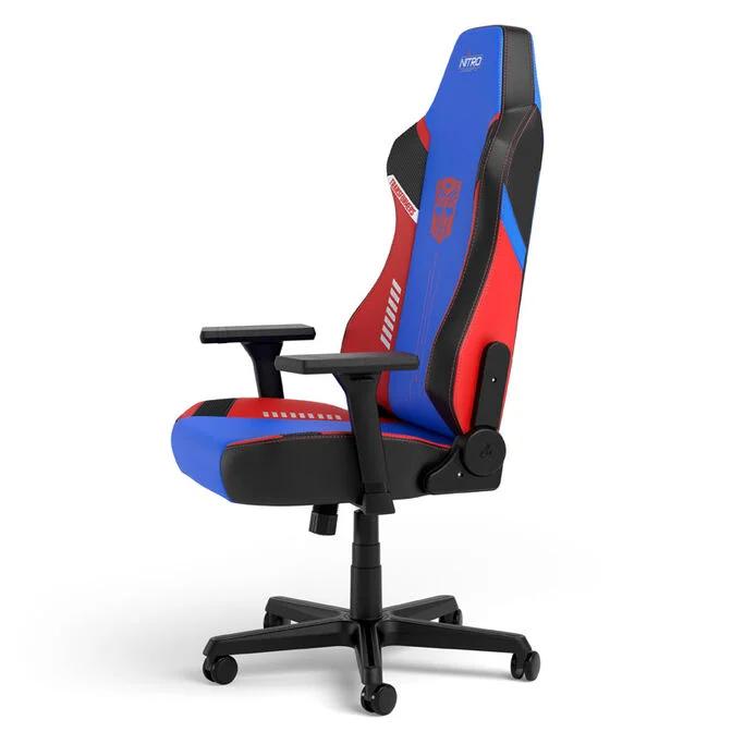 Karrige Gaming Nitro Concepts X1000 / Transformers Optimus Prime Edition / 3D Armrests / Gas Lift Class 4 / Deri 135 kg / NC-X1000-TOE - Blu/Kuqe - 3