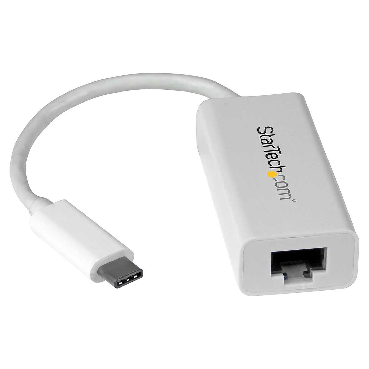 Adapter Rrjeti USB StarTech.com US1GC30W, USB-C 3.2 Gen 1, 1x Gigabit LAN RJ45, 10/100/1000Mbps, Realtek RTL8153 - Bardhë