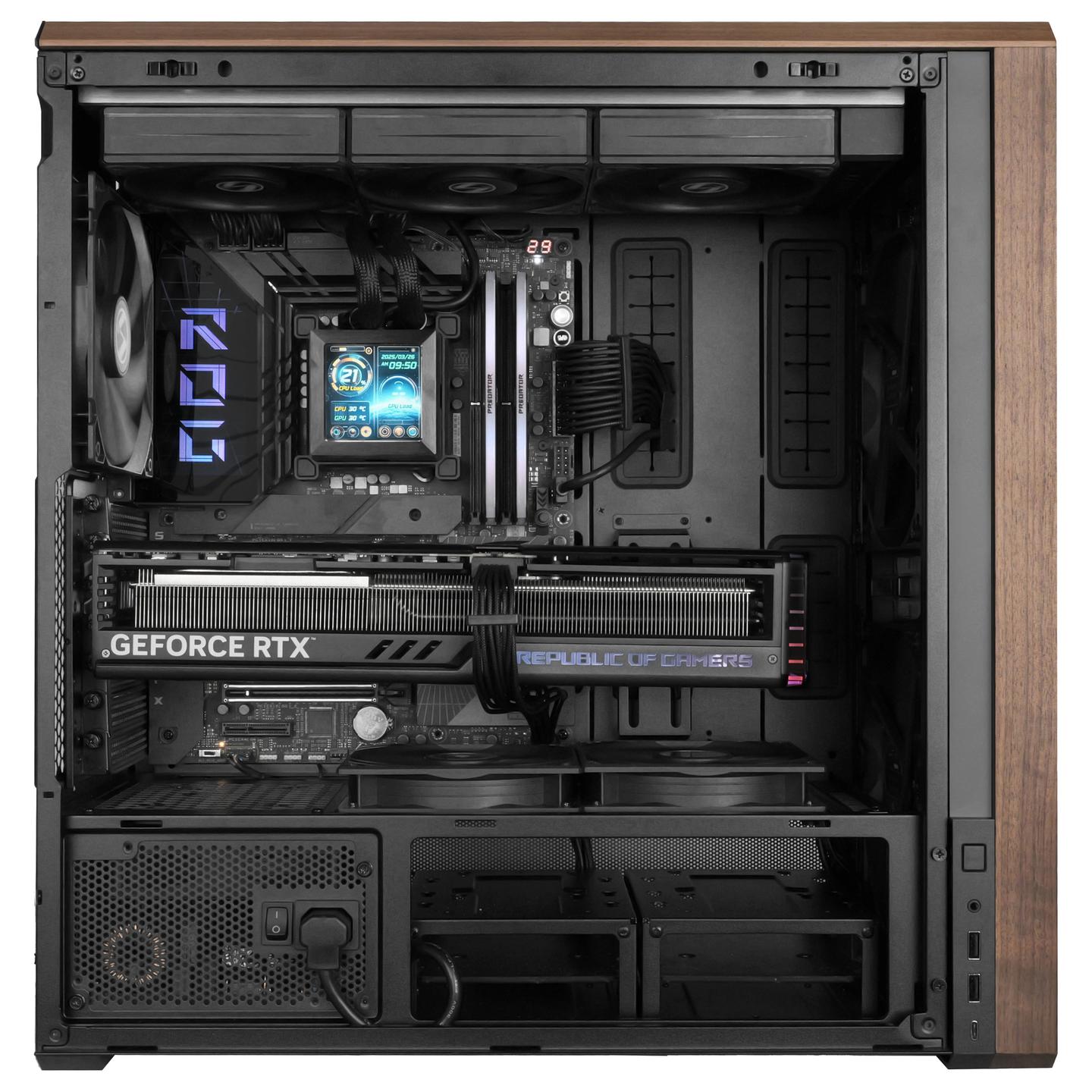 Kasë PC Lian Li LANCOOL 217 / Midi Tower / E-ATX / 2x 170mm + 1x 140mm Fan / Tempered Glass - Zezë - 17