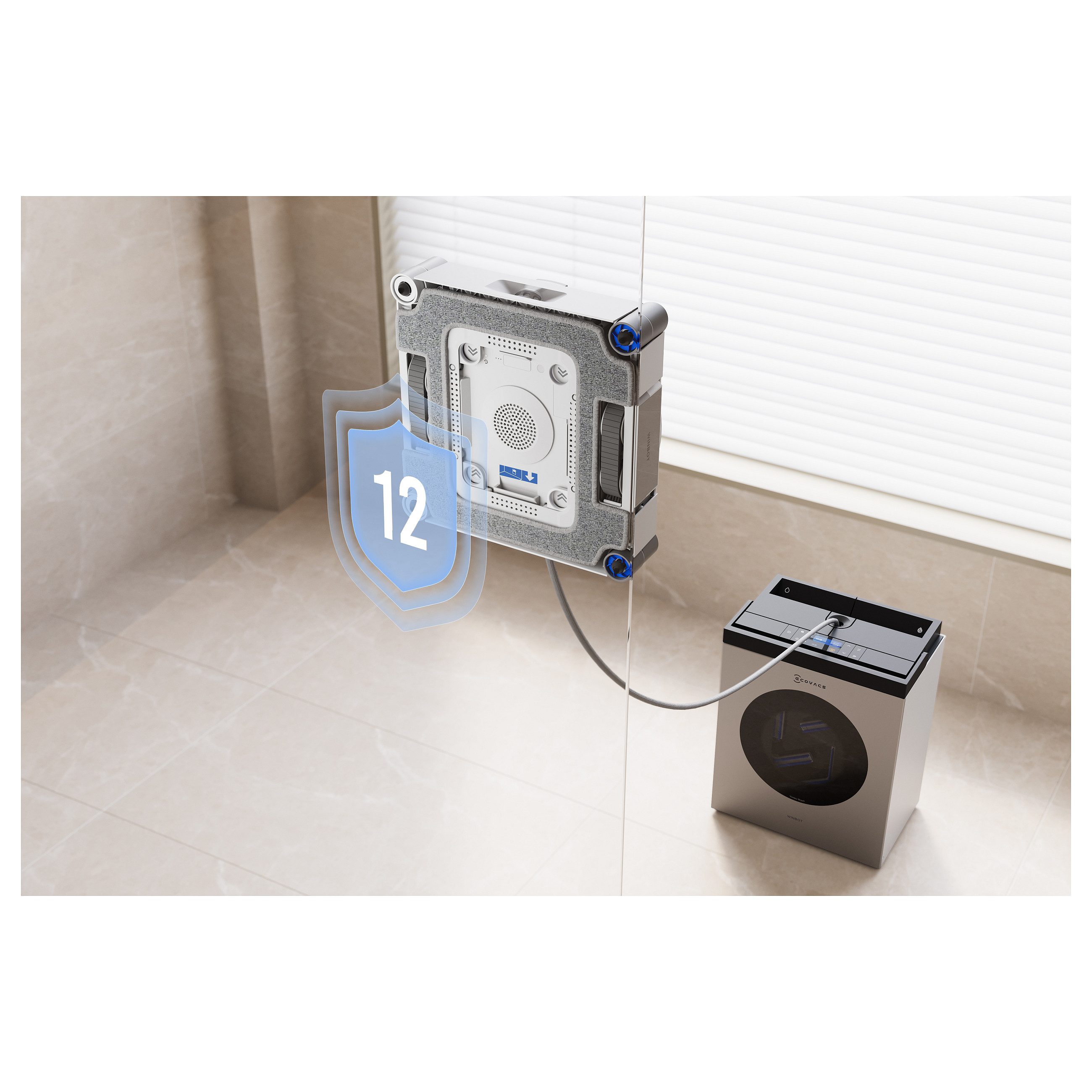 Fshesë robotike për pastrimin e dritareve Ecovacs Winbot W3 OMNI - 48